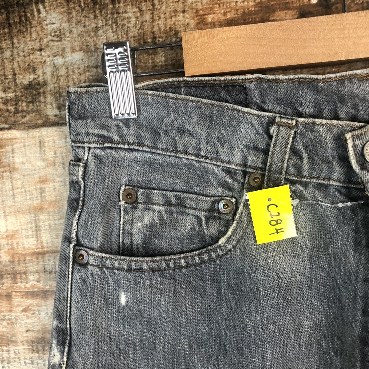 Levi's DLL Levis 503 vintage faded Gray Denim Pants #C284 Size US 30 / EU 46 - 7 Thumbnail