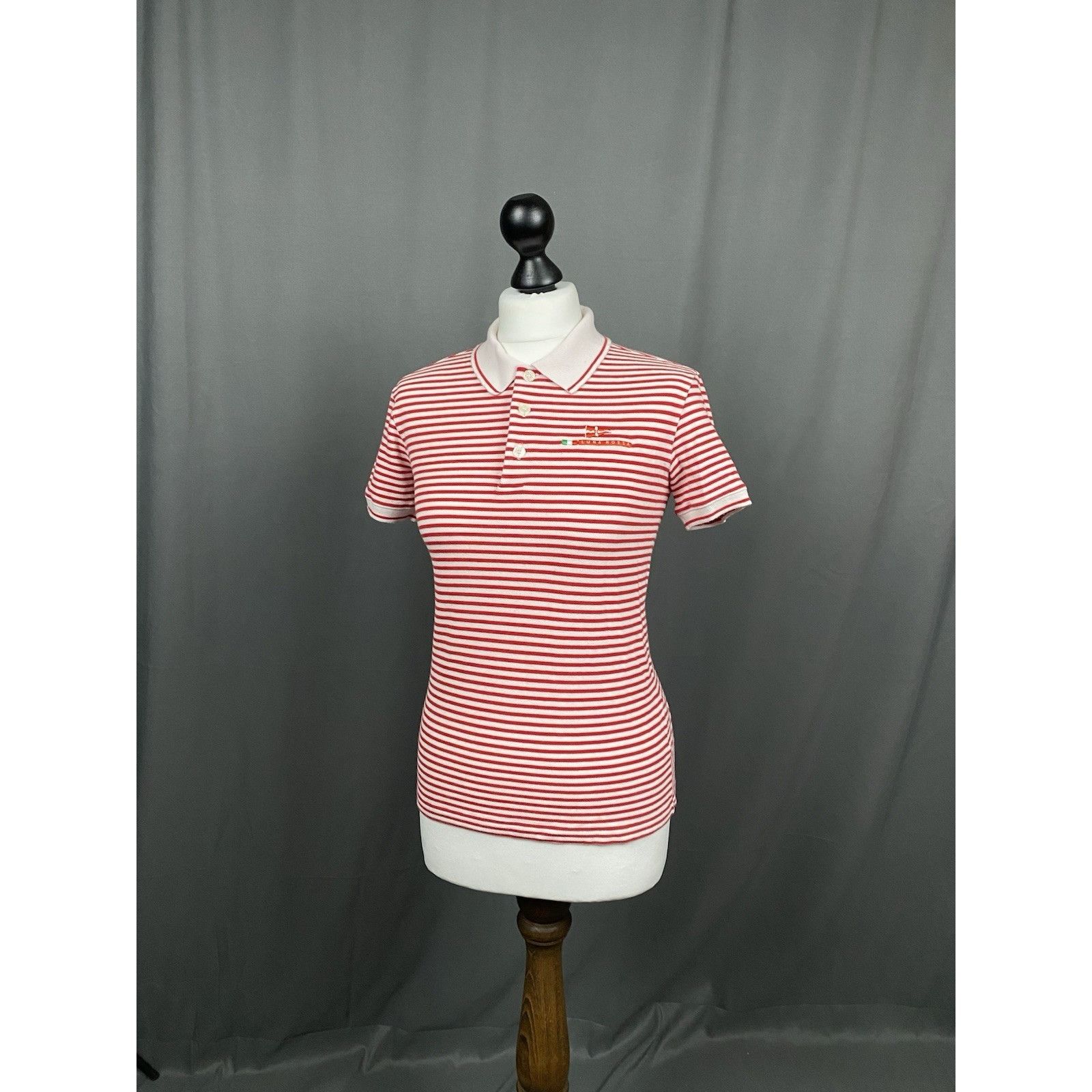 Prada Prada Luna Rossa Women's White Red Striped Polo T-Shirt Size Size XL / US 12-14 / IT 48-50 - 2 Thumbnail