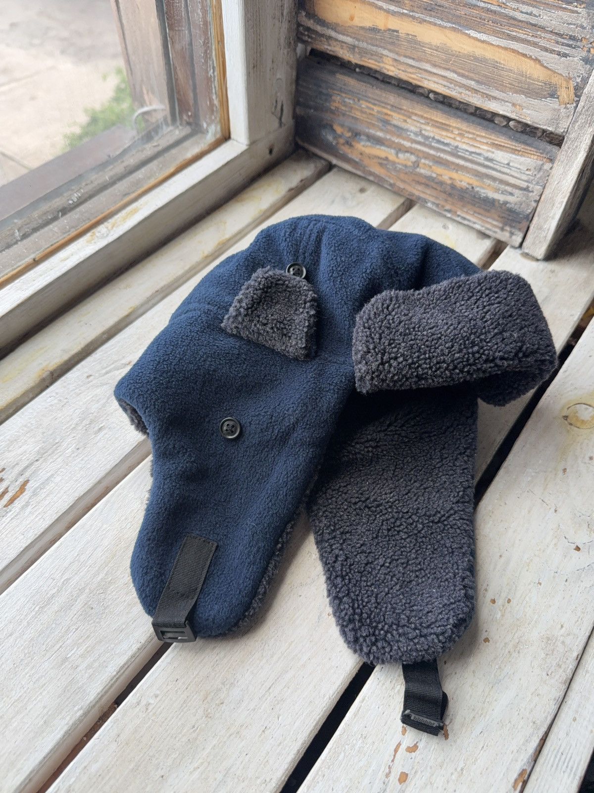Japanese Brand × Vintage Y2K Vintage Fuzzy Hat Mohair knit Ushanka Fleece Y2K Size ONE SIZE - 4 Thumbnail