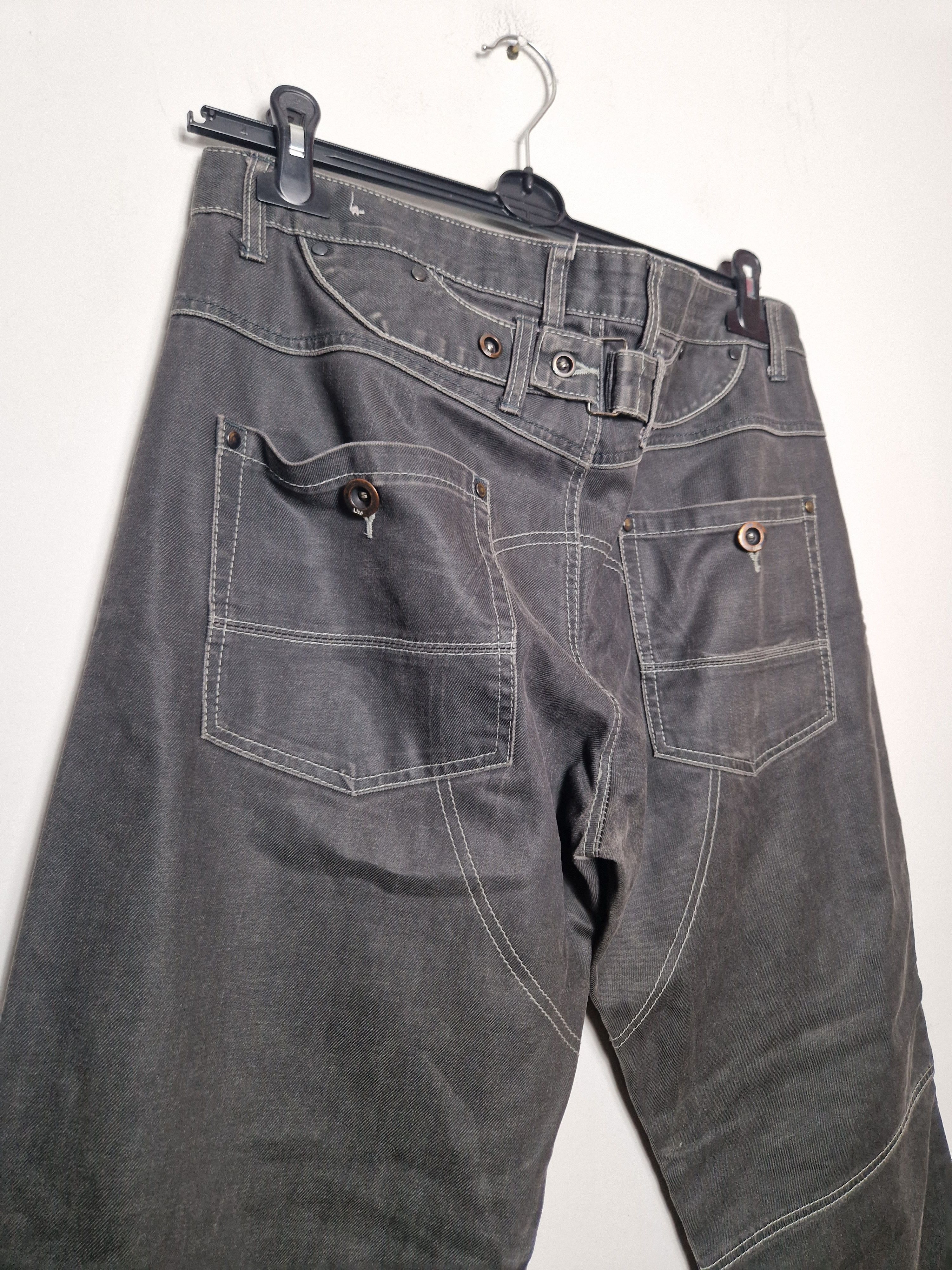 Japanese Brand × Vintage Ultramagnetic vintage y2k japanese cargo double knee pants Size US 36 / EU 52 - 8 Thumbnail