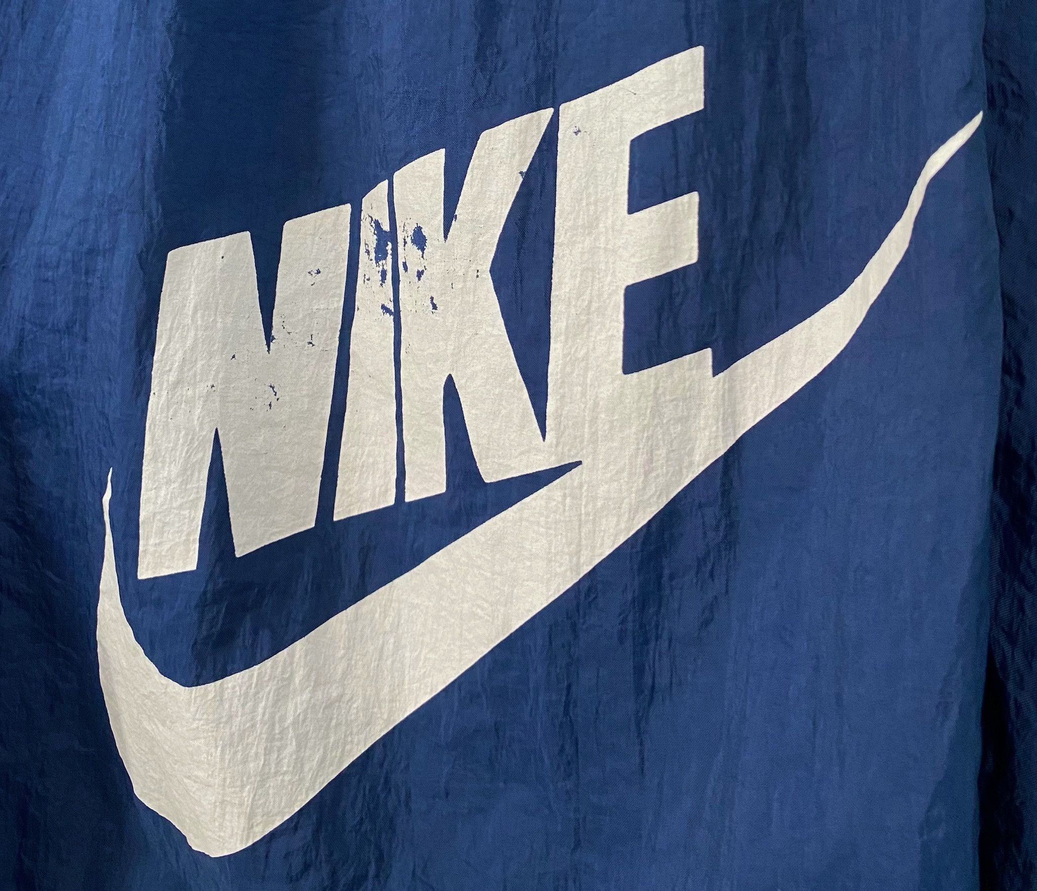 Nike 90’s Nike Spellout White Tag Navy Windbreaker Shorts Large Size US 36 / EU 52 - 8 Thumbnail