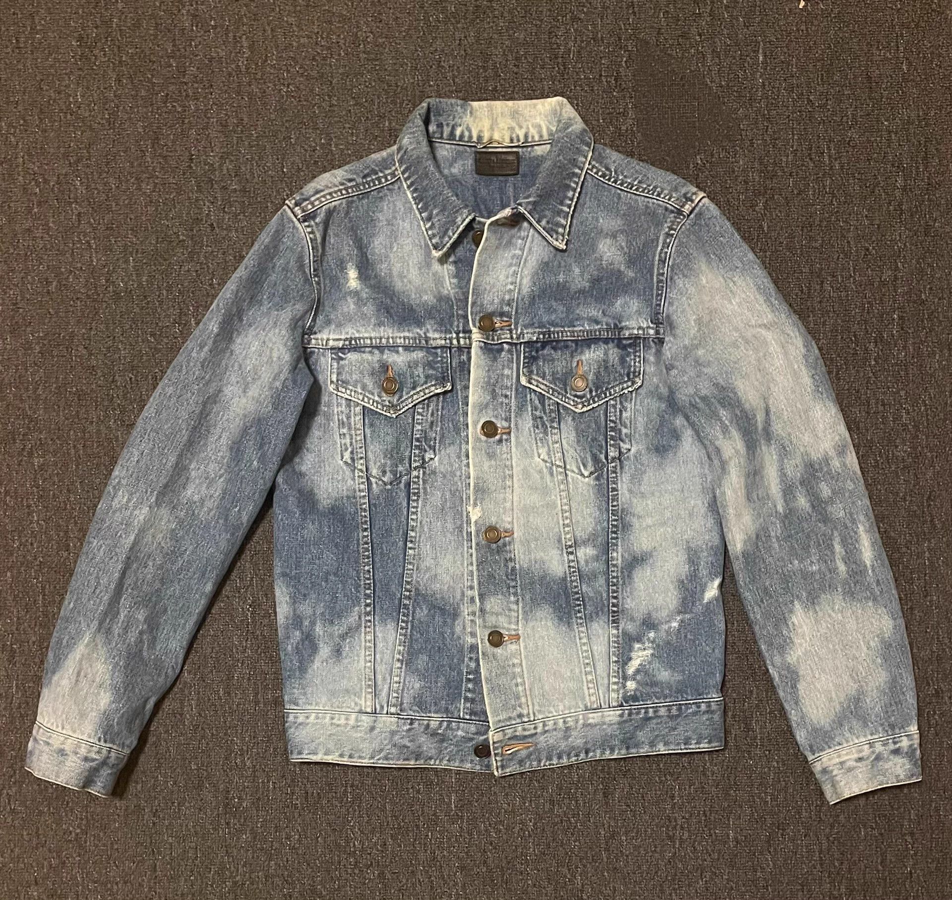 Saint Laurent Paris Saint Laurent (SLP) denim jacket Size S / US 4 / IT 40 - 1 Thumbnail