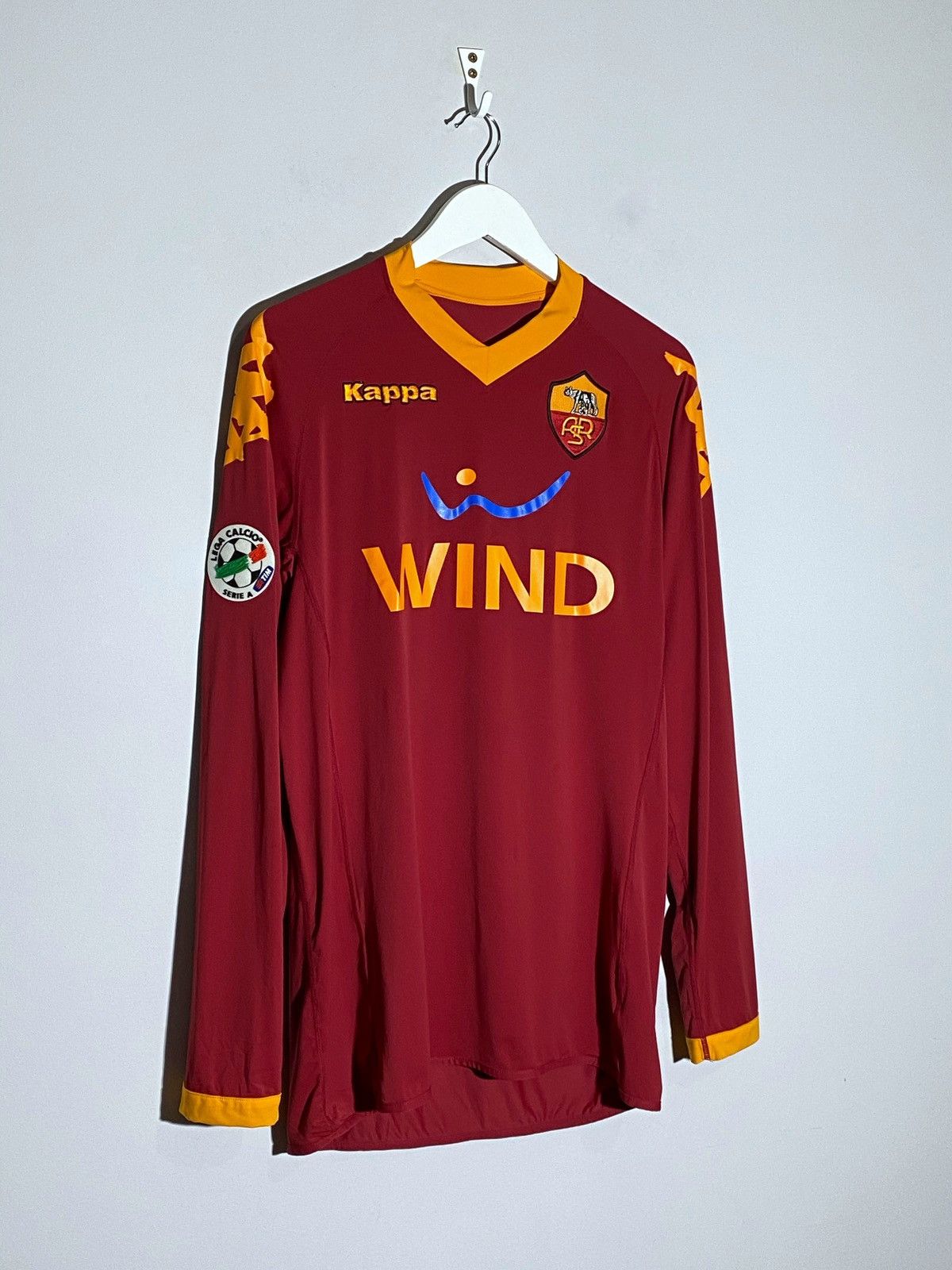 Kappa Kappa AS Roma 2009 Long Sleeve #10 Totti Soccer Jersey Size US L / EU 52-54 / 3 - 3 Thumbnail