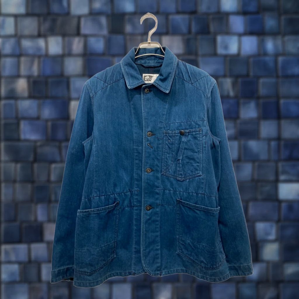 Engineered Garments ENGINEERED GARMENTS WORK JACKET CHORE COAT MEN INDIGO COTTON SIZE S USED Size US S / EU 44-46 / 1 - 1 Thumbnail