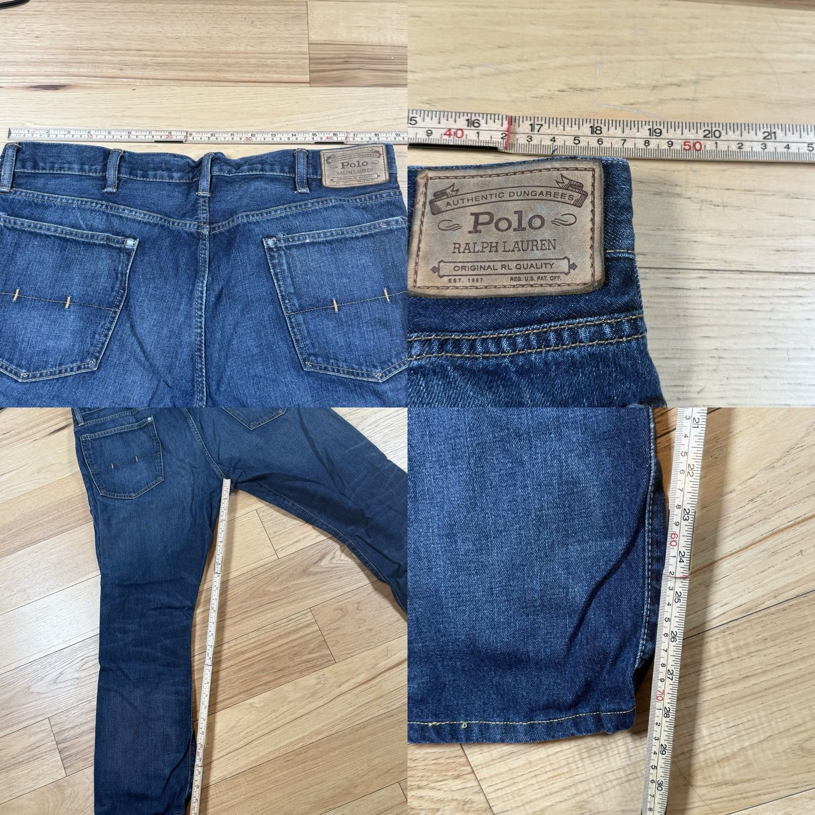 Polo Ralph Lauren VINTAGE Polo Ralph Lauren Jeans Straight Blue Mens 37x29 Dungarees Size US M / EU 48-50 / 2 - 8 Thumbnail