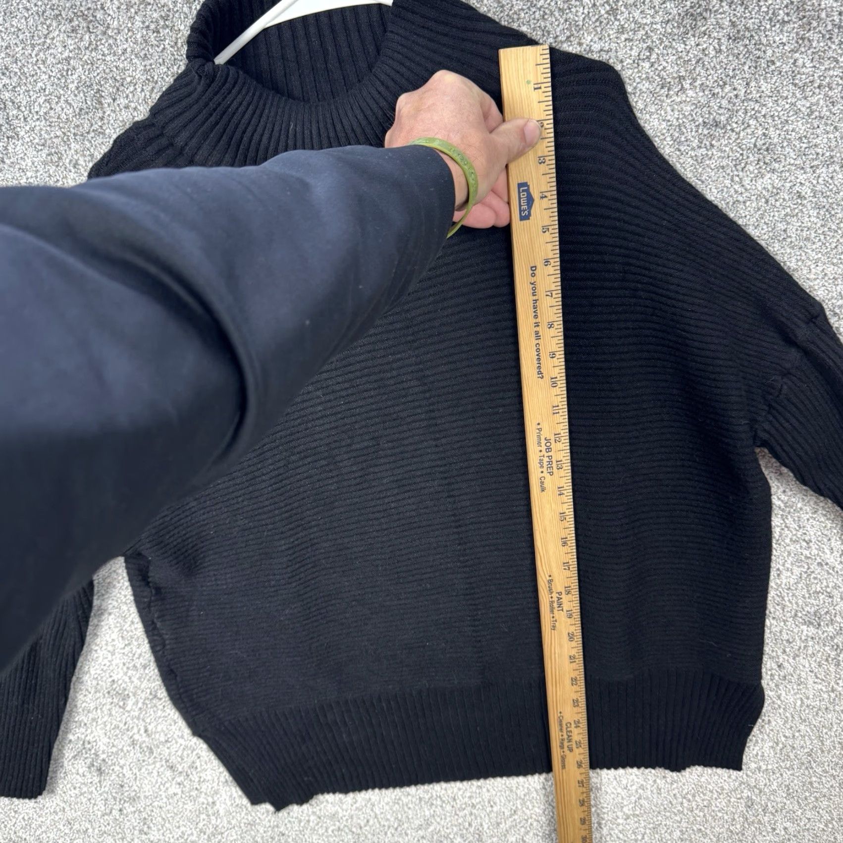 Vintage Lillusory Oversized Sweater XL Ribbed Knit Black Womens Pullover Casual Winter Fall Size XL / US 12-14 / IT 48-50 - 2 Thumbnail