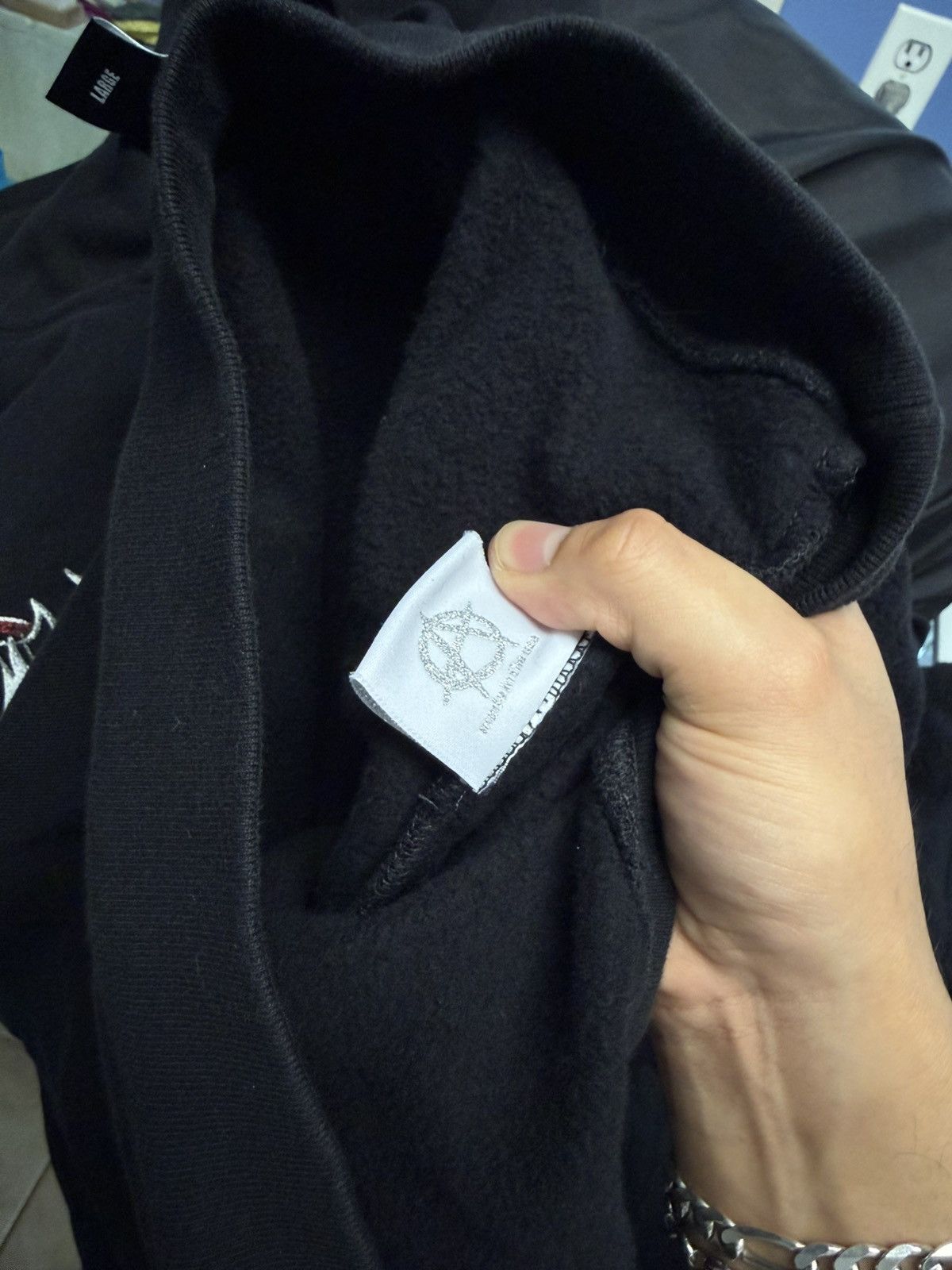 Revenge Revenge ‘Flaming Cross’ Hoodie Size US L / EU 52-54 / 3 - 6 Thumbnail