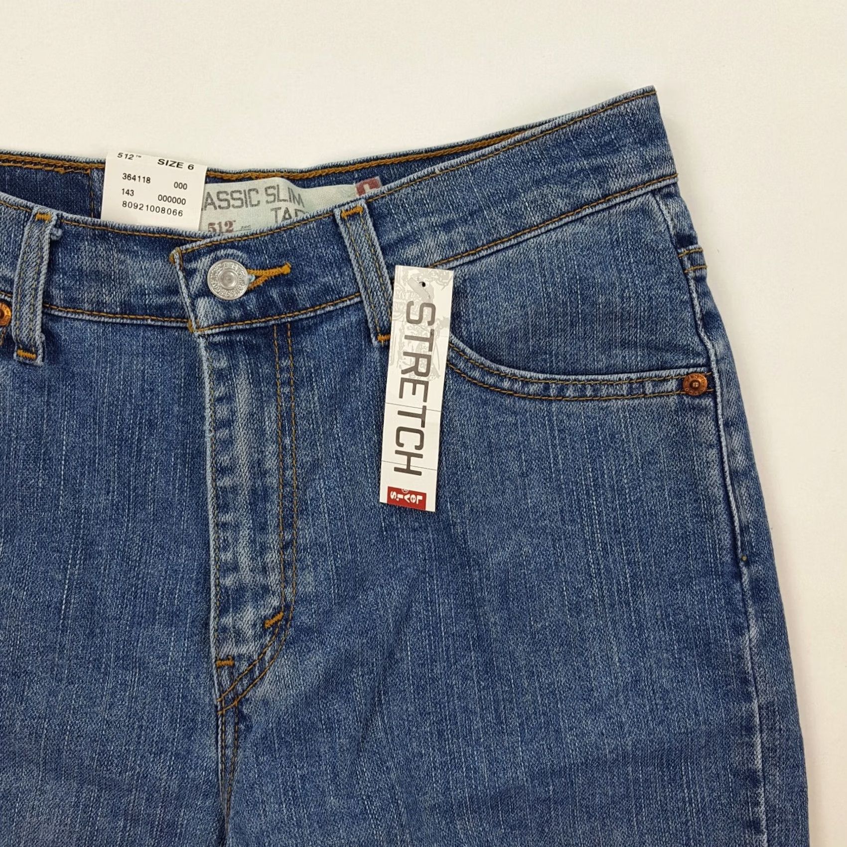 Levi's VINTAGE Levi's 512 Slim Denim Blue Jeans Women Size 6 28" 31" Inseam Size 28" / US 6 / IT 42 - 3 Thumbnail