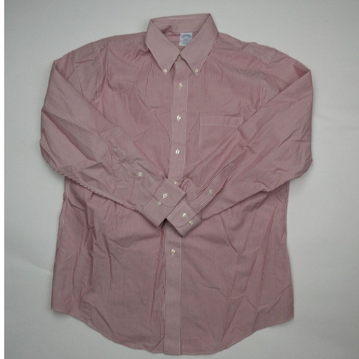 Brooks Brothers Brooks Brothers Regent Dress Shirt, red stripe, 16 1/2 34 Size US L / EU 52-54 / 3 - 1 Thumbnail
