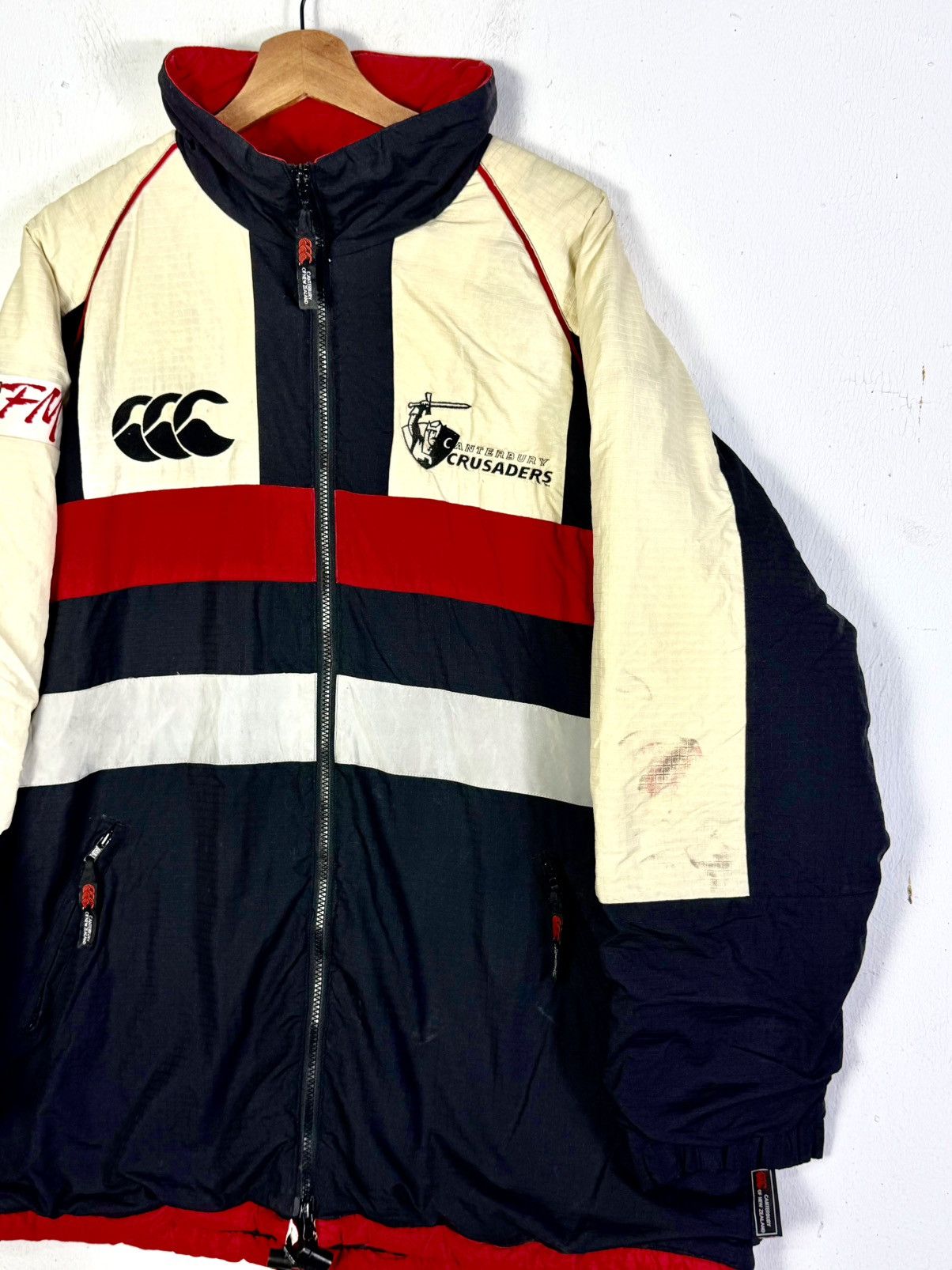 Canterbury of New Zealand Vintage Canterbury Crusader Colour Of Block Jacket Size US XXL / EU 58 / 5 - 4 Thumbnail