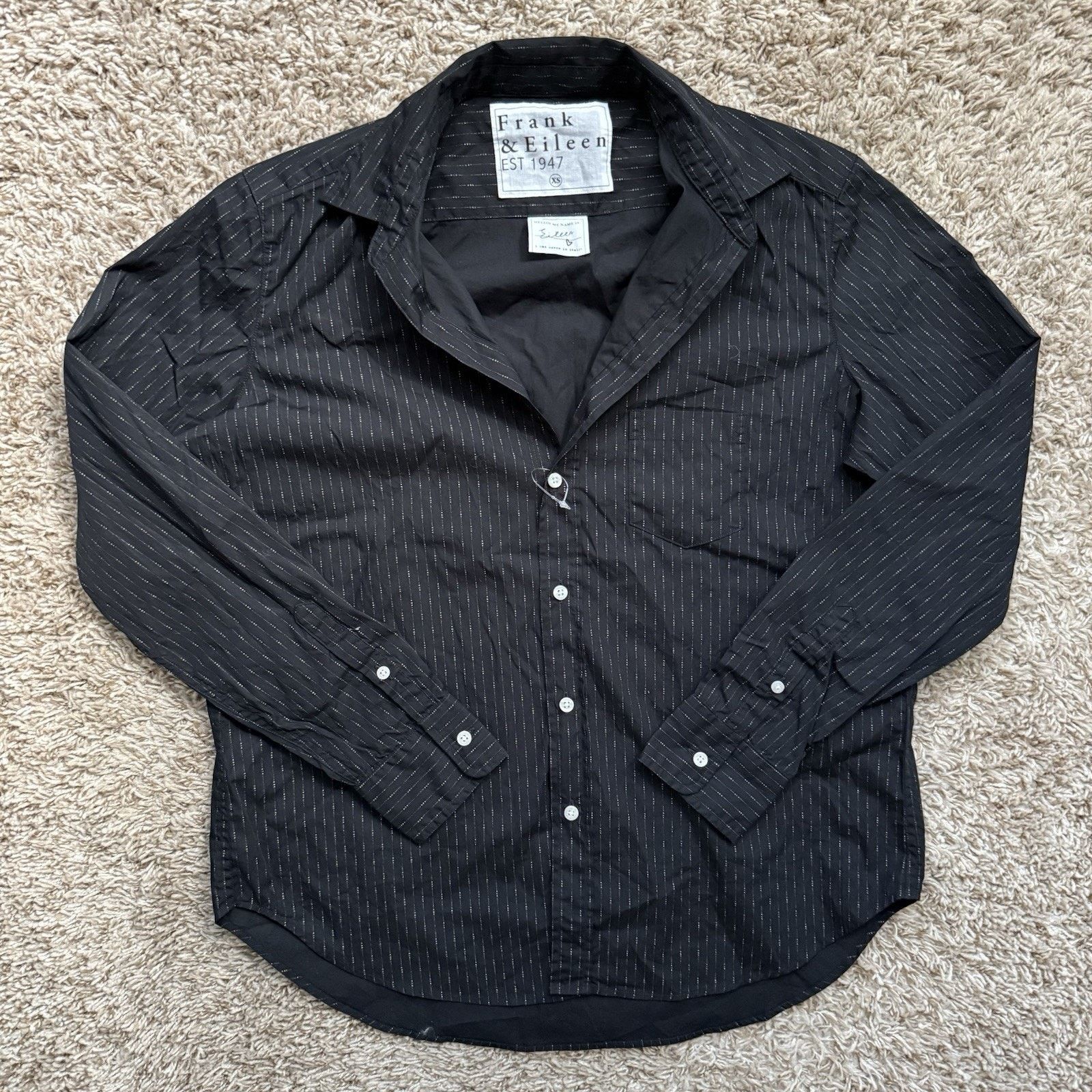 Frank & Eileen Frank & Eileen Button Up Shirt Black With Gold Multi Dot Size XS / US 0-2 / IT 36-38 - 1 Thumbnail