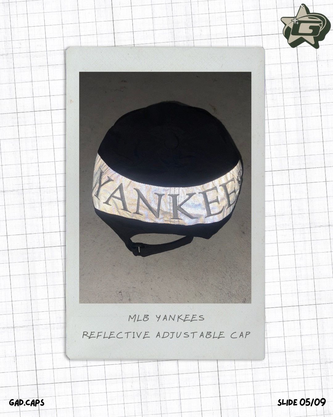 MLB MLB NY Yankees Rare Reflective Adjustable Cap. Size ONE SIZE - 4 Thumbnail