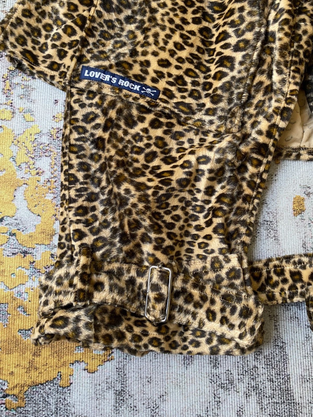 Japanese Brand Vintage Super Love’r Rock Japan Punk Velvet Leopard Bondage Size US 26 / EU 42 - 9 Thumbnail