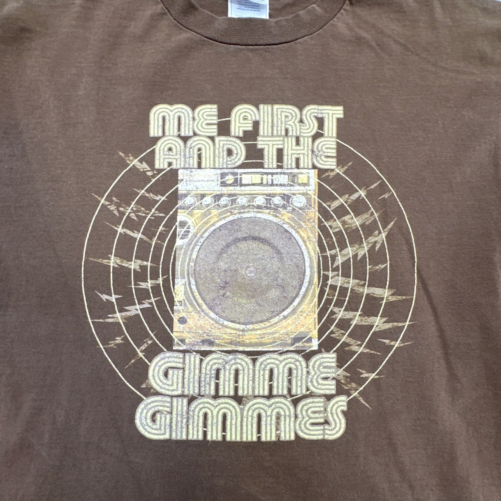 Vintage VINTAGE Me First And The Gimme Gimmes Shirt Adult L Brown 2000s Y2K T-Shirt Mens/Womens Size US L / EU 52-54 / 3 - 2 Thumbnail