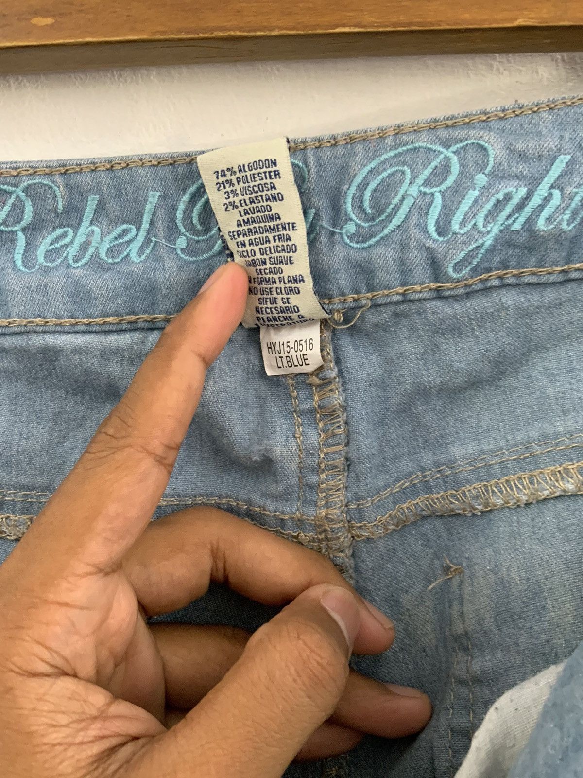 Unsound Rags Rebel by Right Indigo Chain Stitch Jeans Size US 31 - 11 Thumbnail