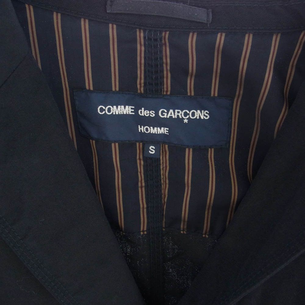 Comme des Garcons Homme Jacket 2B Single Tailored Striped Lining Flower Pins Black Size US S / EU 44-46 / 1 - 6 Thumbnail