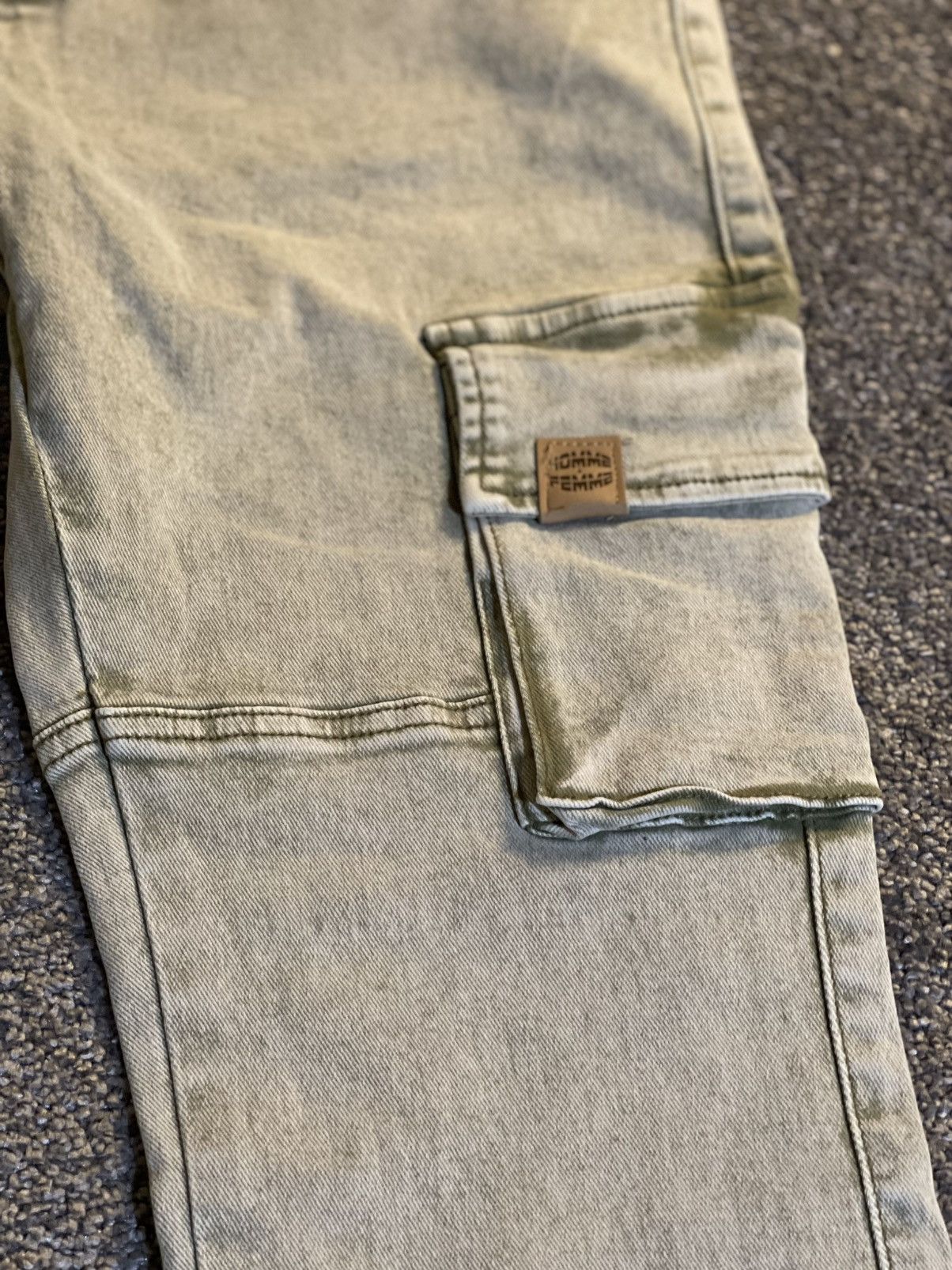 Homme + Femme La Homme + Femme Denim Strapped Cargo Sz 34 Size US 34 / EU 50 - 3 Thumbnail
