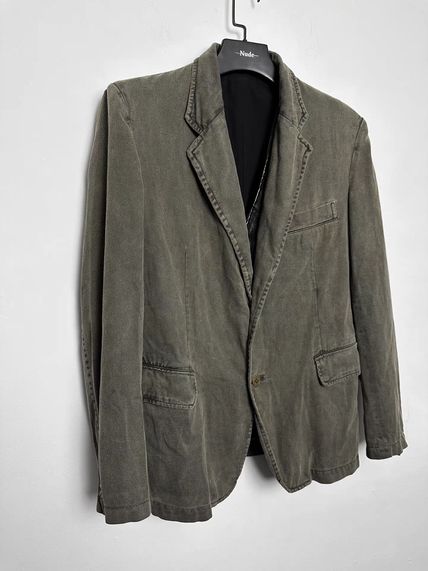 Yohji Yamamoto yohji yamamoto pour homme Dyed Boiled Wool Blazer K20 Size US M / EU 48-50 / 2 - 2 Thumbnail