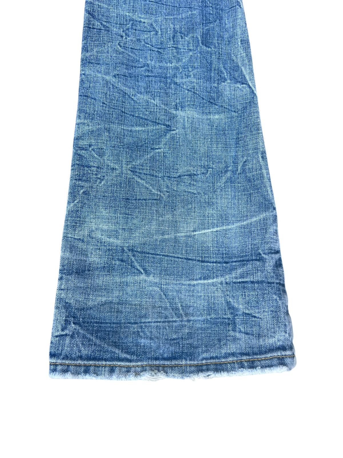 Japanese Brand Dirty Mud Ozz-First PinBall Distress Rip Denim Flare Jeans Size US 29 - 18 Thumbnail