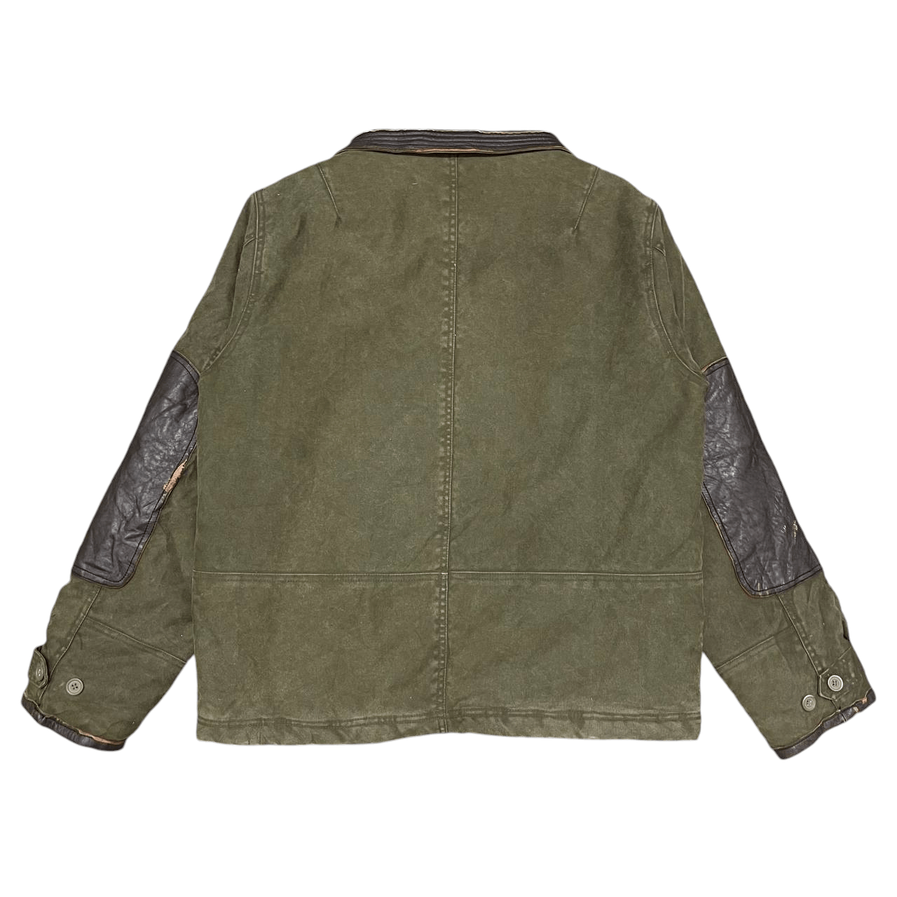Avirex Vintage Avirex Moleskin Leather Part Deck Style Jacket Size US M / EU 48-50 / 2 - 12 Thumbnail