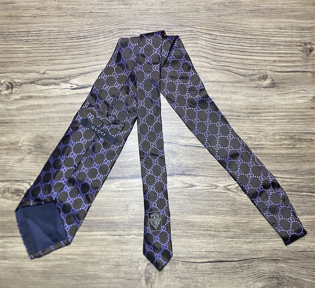 Gucci Gucci Mens GG Silk Tie Size ONE SIZE - 3 Thumbnail