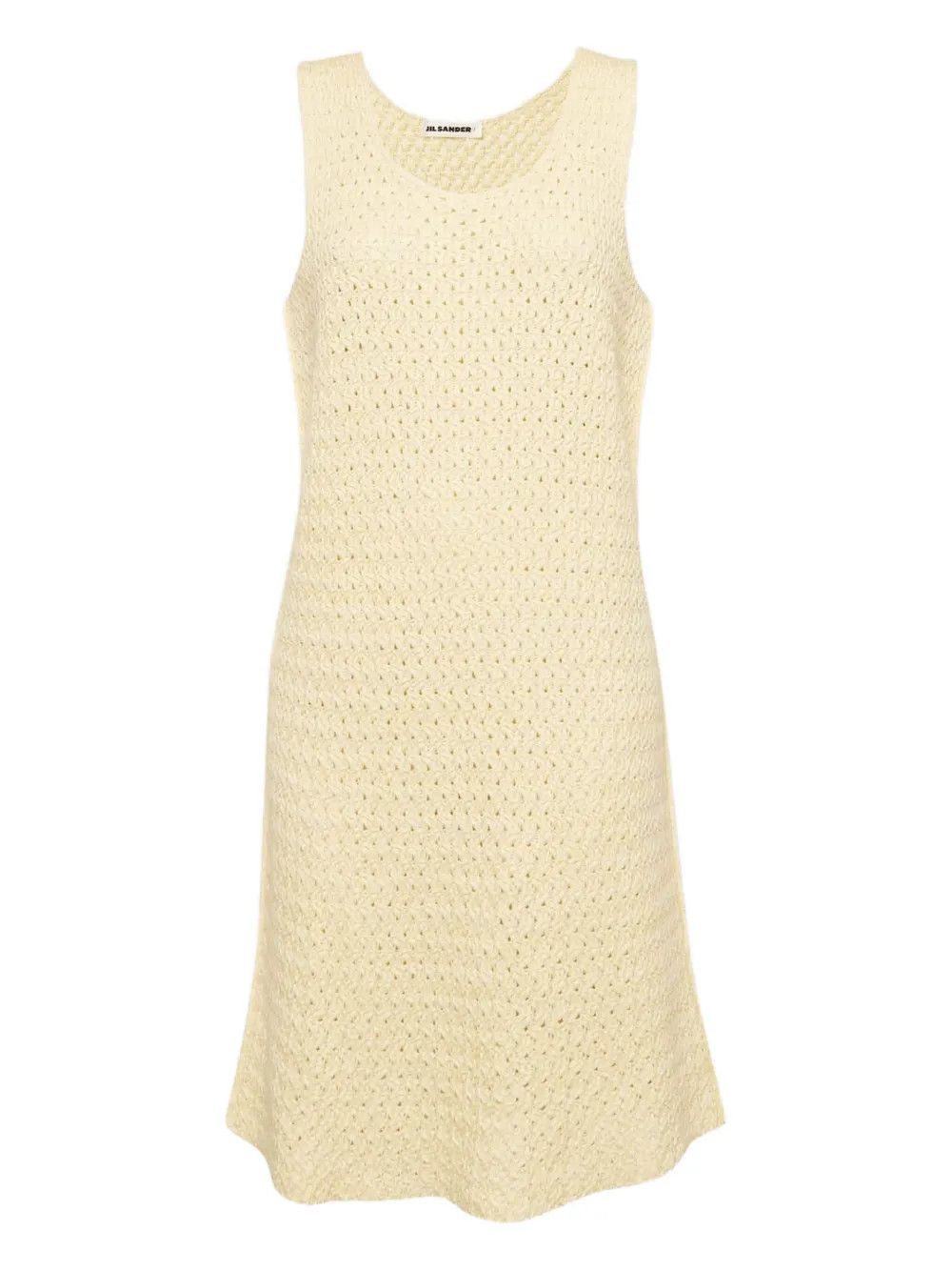 Jil Sander o1y0925 Sleeveless Mini Dress in Yellow Size M / US 6-8 / IT 42-44 - 1 Thumbnail