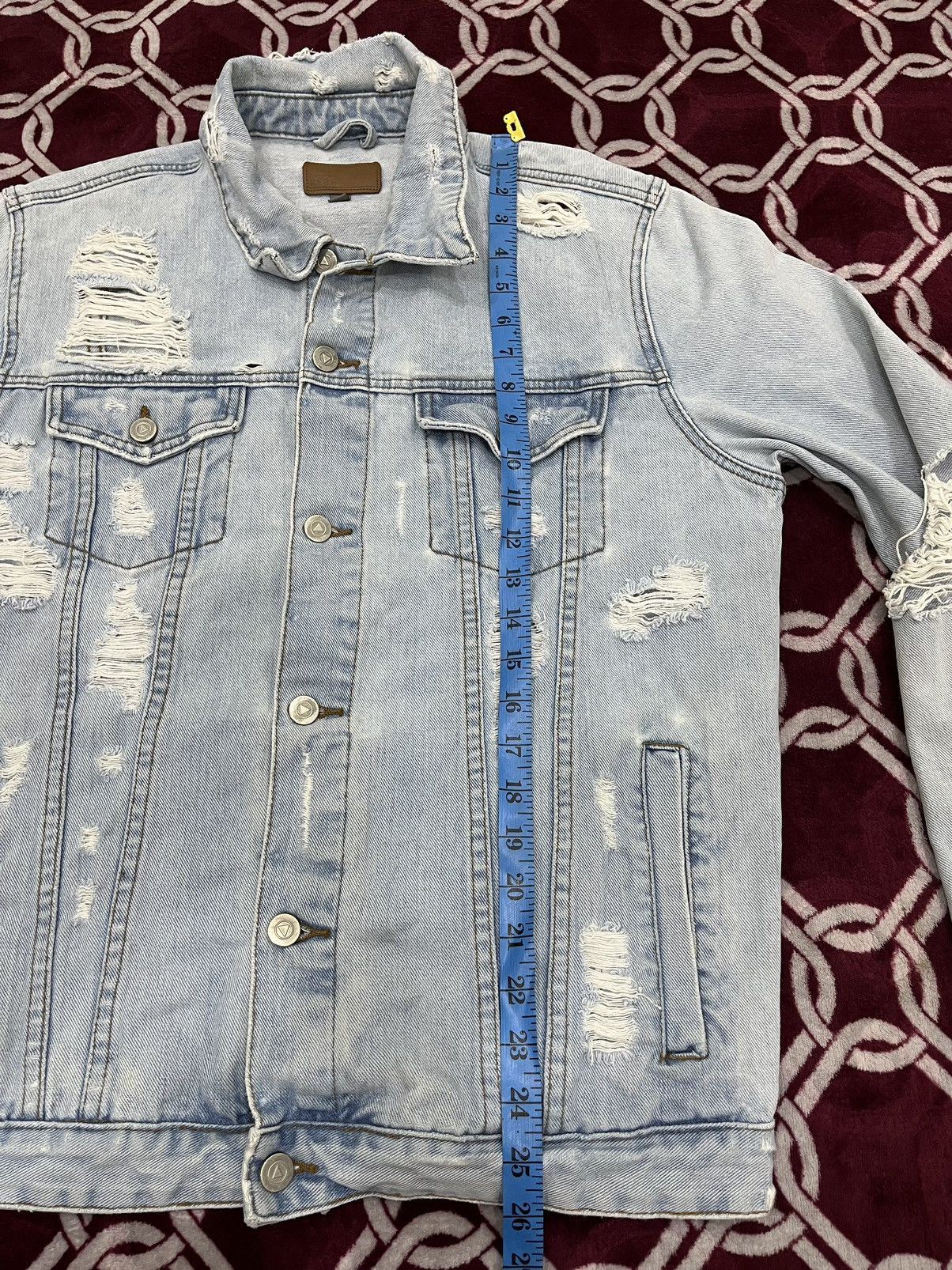 Asos Asos Ripped Trucker Denim Jacket Size US L / EU 52-54 / 3 - 23 Thumbnail