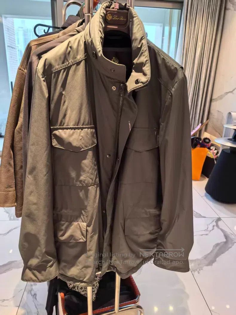 Loro Piana Loro Piana Classic Travel, Moss Green, Fully Lined with Ca Size US M / EU 48-50 / 2 - 1 Thumbnail