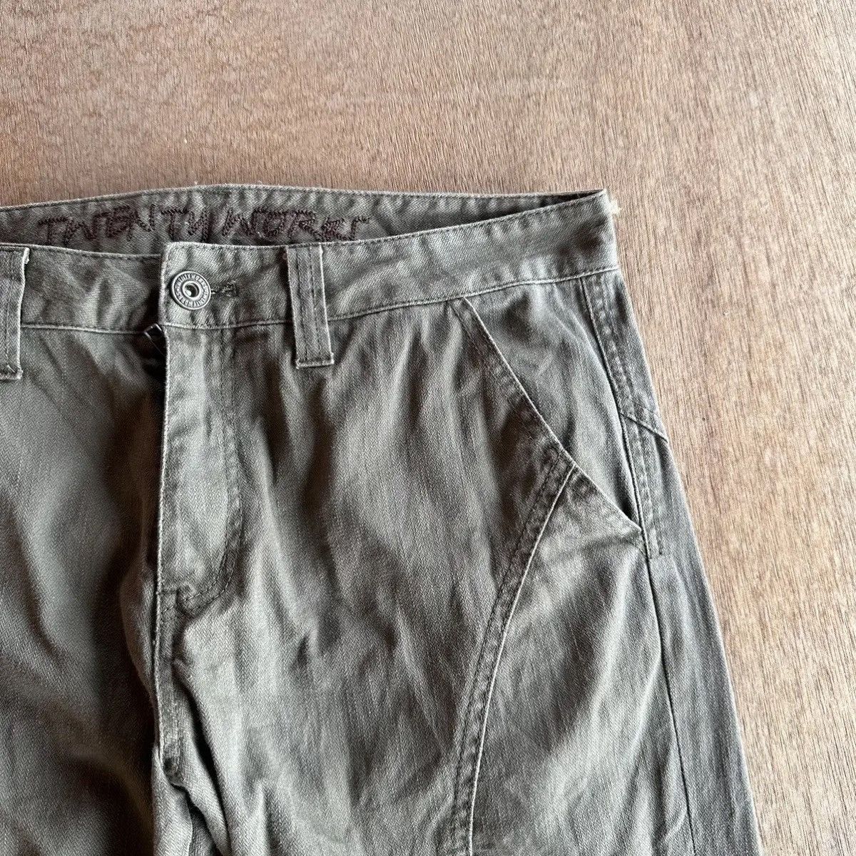 Japanese Brand SICKSS🔥W33 L31 TWENTY WORK TACTICAL CURVE BANANA LEGS CARGO Size US 33 - 8 Thumbnail