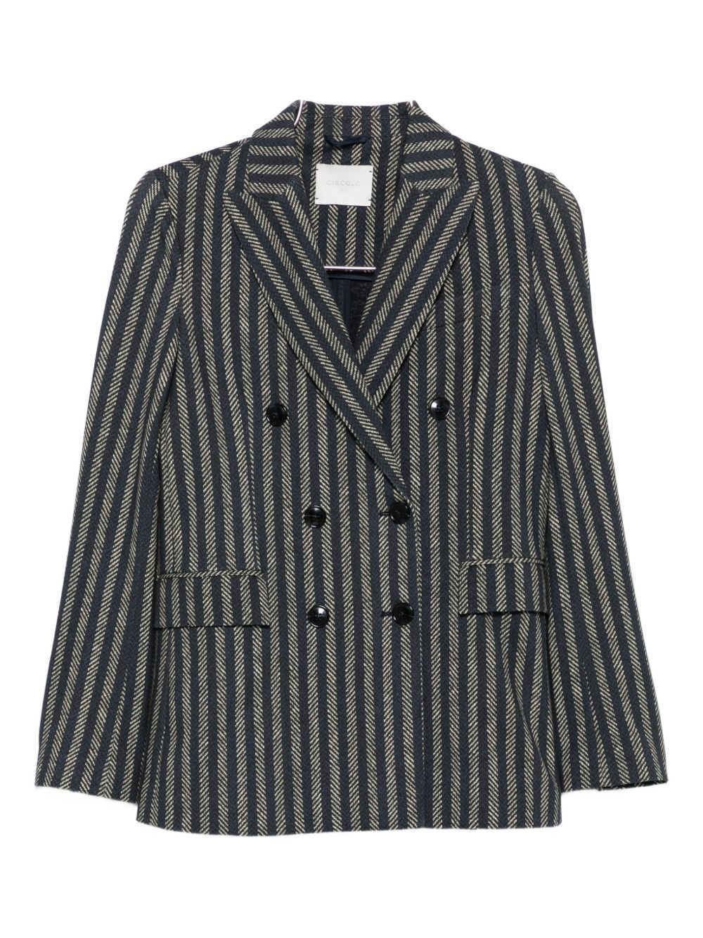 Circolo 1901 COTTON DOUBLE-BREASTED JACKET Size L / US 10 / IT 46 - 1 Thumbnail