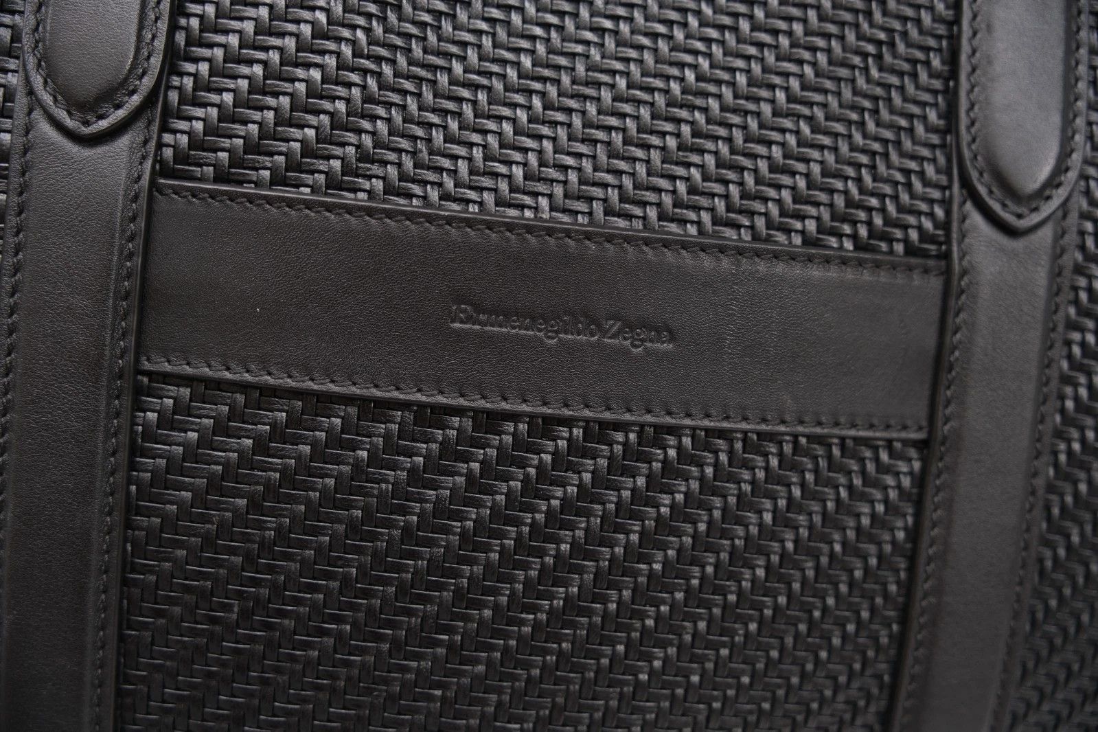 Ermenegildo Zegna New Ermenegildo Zegna Lambskin Leather Briefcase Travel Bag Size ONE SIZE - 2 Thumbnail