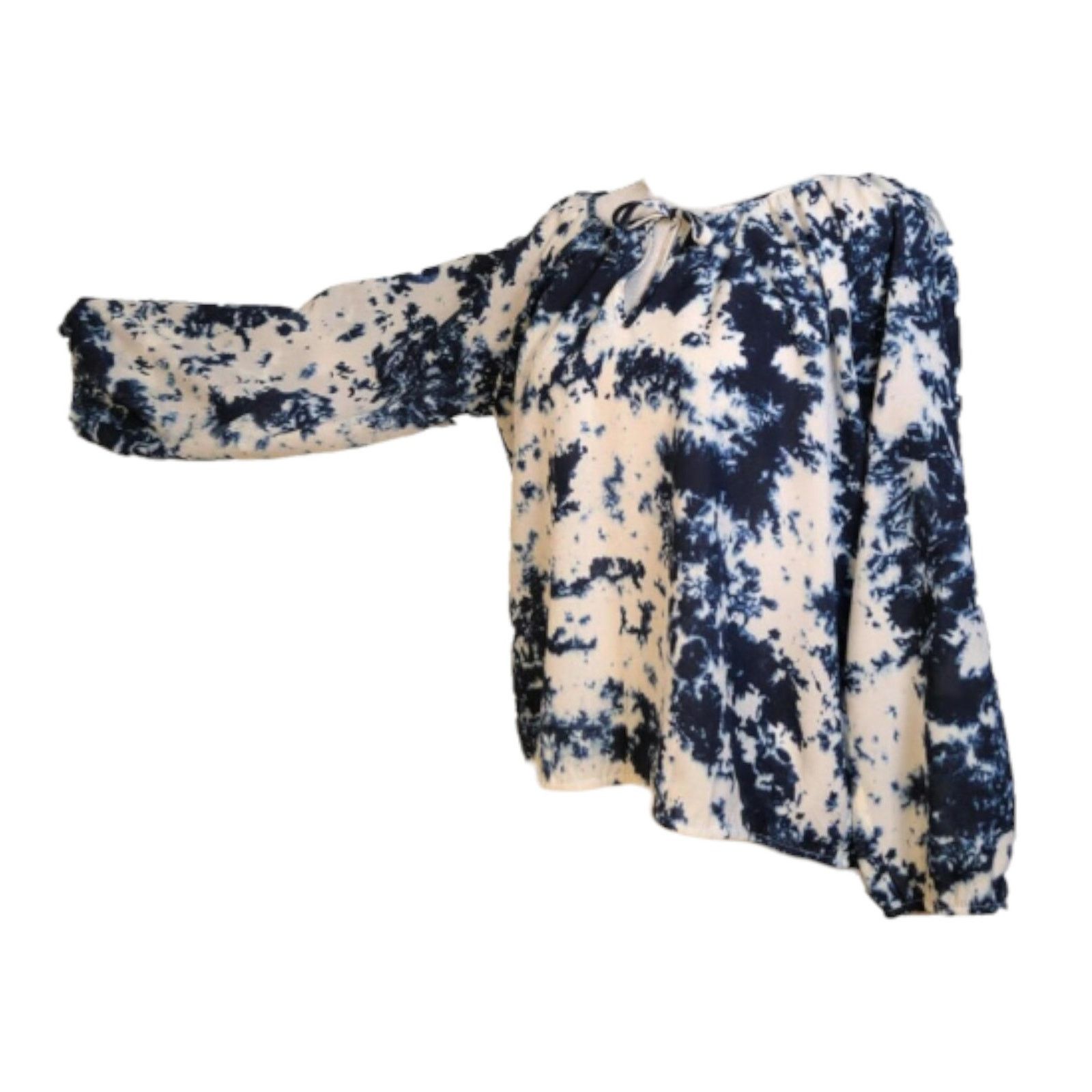 Sanctuary Sanctuary Women's Blouse Small Blue Tie Dye Long Sleeve Top Size S / US 4 / IT 40 - 7 Thumbnail