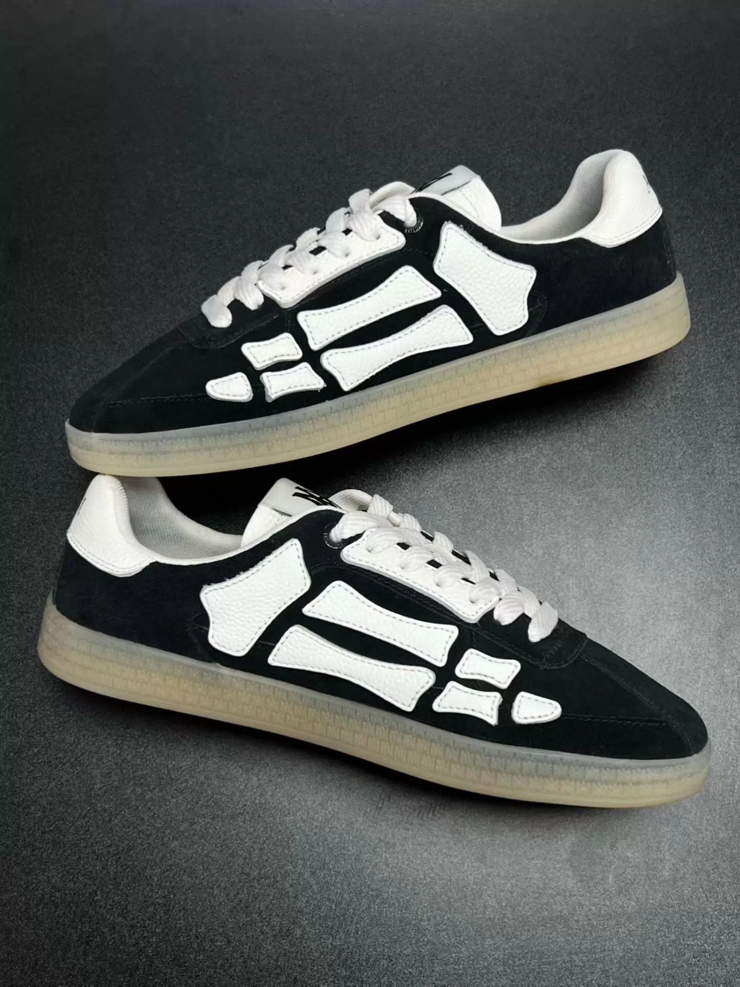 Amiri AMIRI PACIFIC Suede Bone Sneaker 42 Black/White Near New Rare Size US 9 / EU 42 - 6 Thumbnail