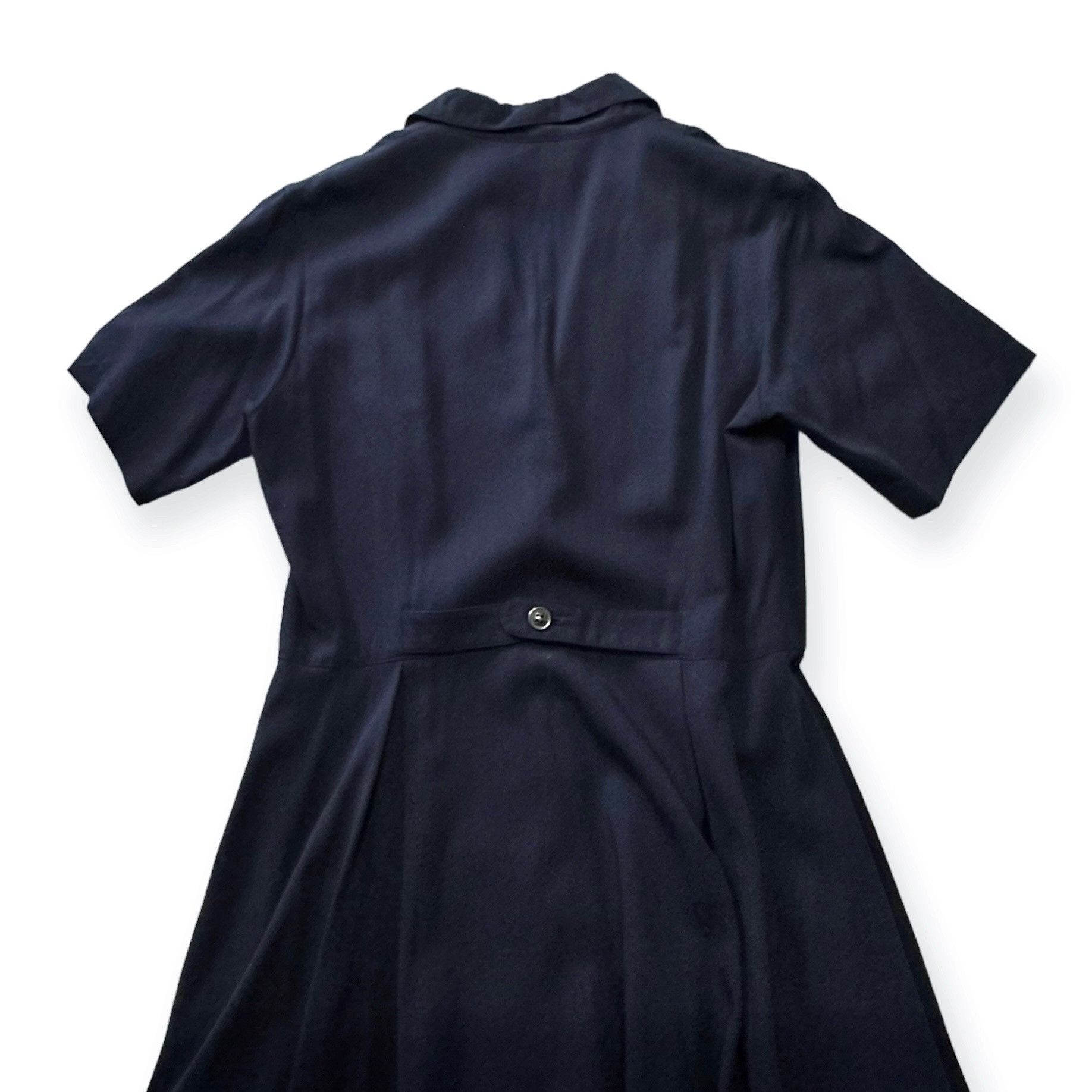 ATSURO TAYAMA × Japanese Brand × Vintage Vintage AT/Atsuro Tayama Blue A line Short Sleeve Midi Dress Size ONE SIZE - 12 Thumbnail