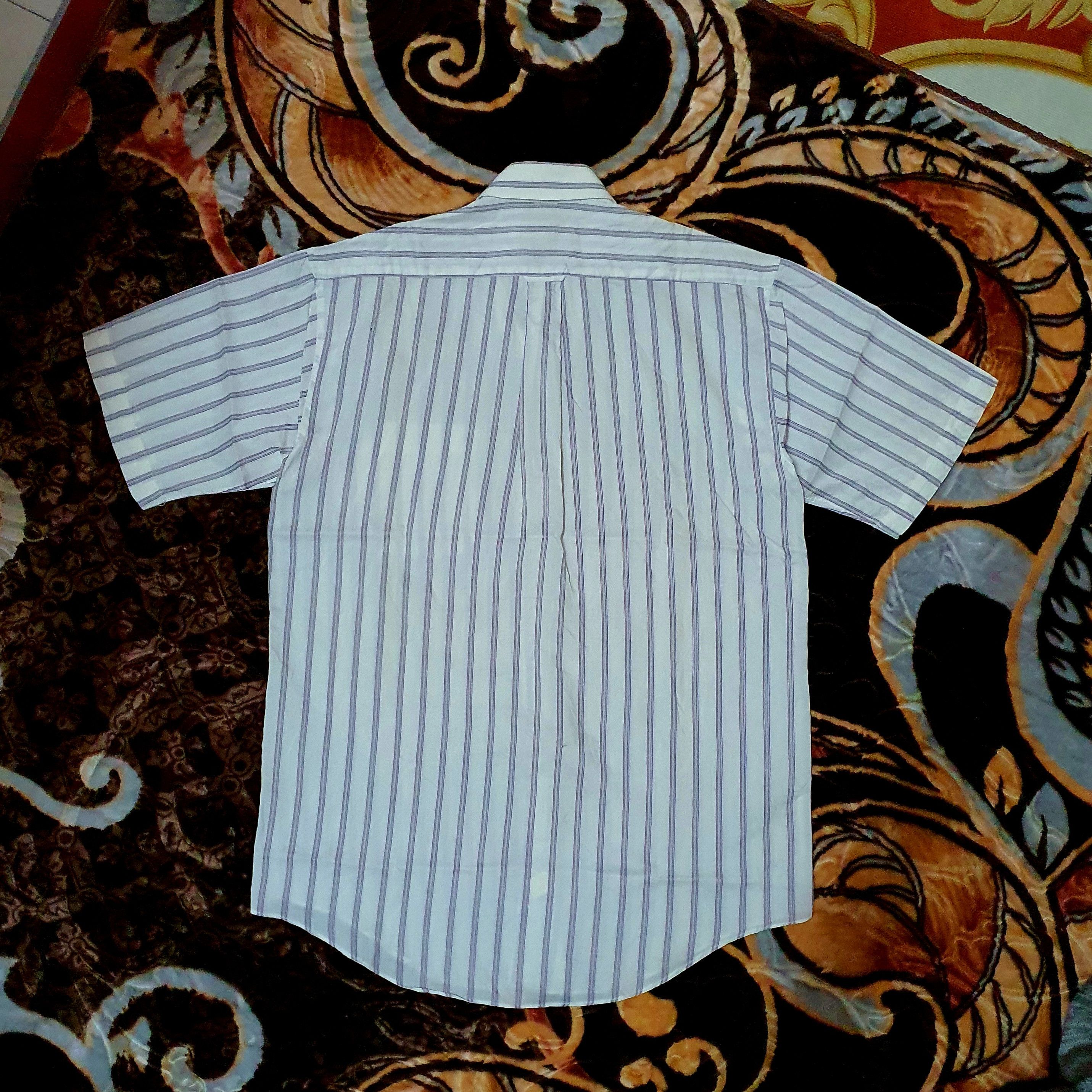 Balenciaga Balenciaga Paris - Vintage Multi-Stripes White Logo Shirts Size US M / EU 48-50 / 2 - 4 Thumbnail