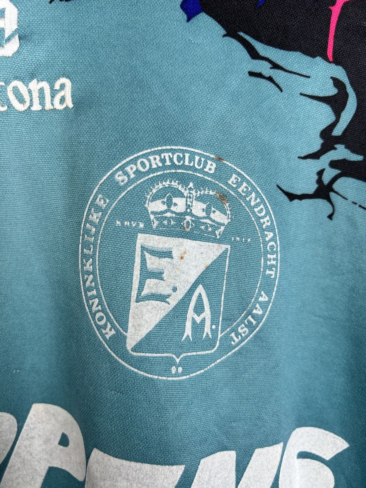 Vintage 90s Beltona Eendracht Aalst Match Worn/Issue #20 GK Jersey Size US M / EU 48-50 / 2 - 3 Thumbnail