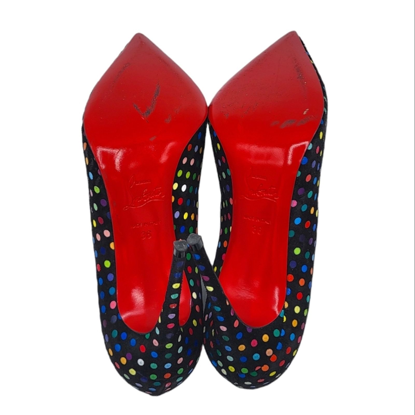 Christian Louboutin Christian Louboutin Hot Chick 100 Polka Dot Pumps Multi 36 Size US 5.5 / IT 35.5 - 12 Thumbnail