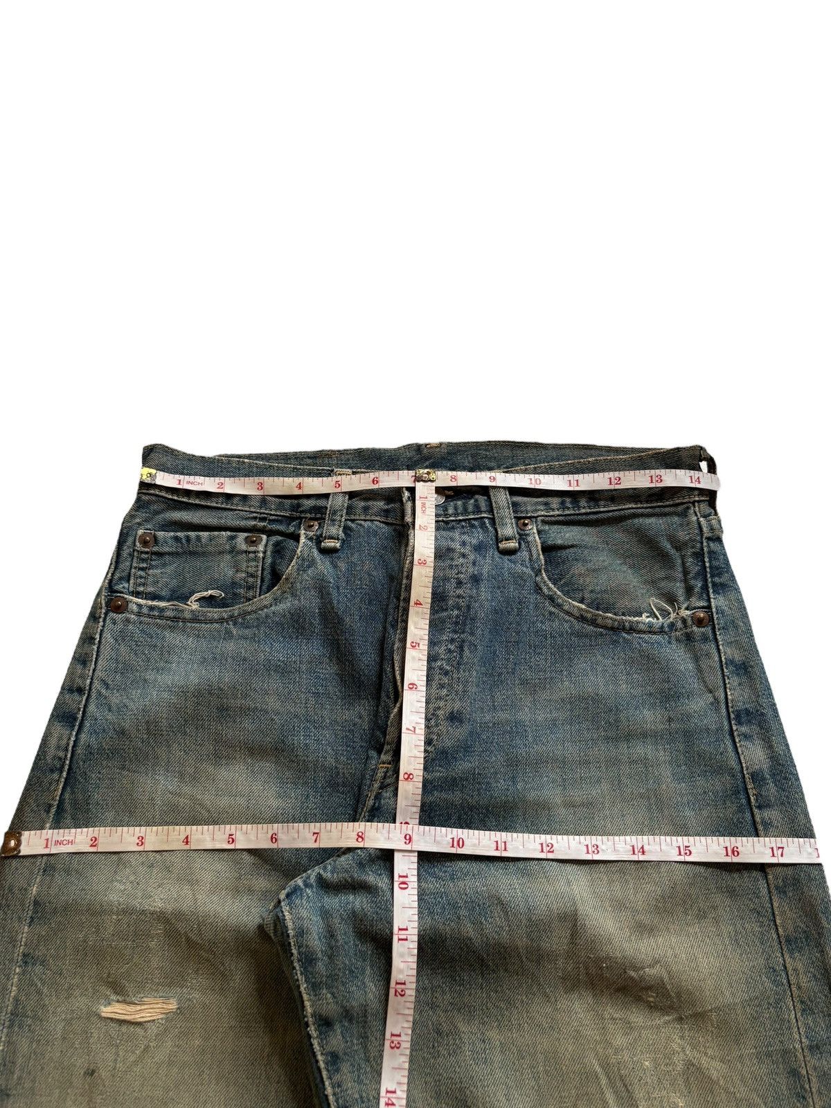 Levi's Vintage 80s Levis 503B Big E Selvedge Rusty Wash Baggy Jean Size US 28 / EU 44 - 13 Thumbnail