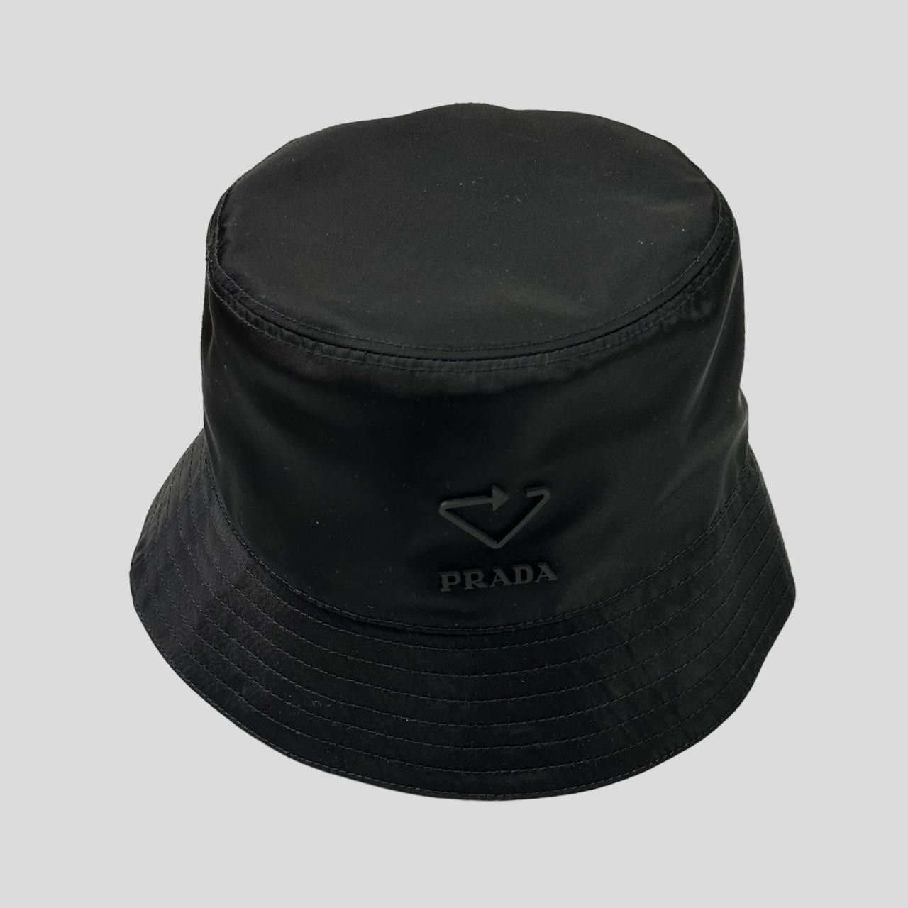 Prada Prada Milano 2020 Re-Nylon Rubber Logo Bucket Hat - S/M Size ONE SIZE - 2 Thumbnail