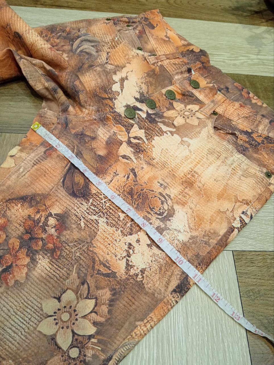 Tornado Mart VINTAGE TORNADO MART JAPAN FLORAL OVERPRINT FLARED TROUSERS Size US 30 / EU 46 - 17 Thumbnail