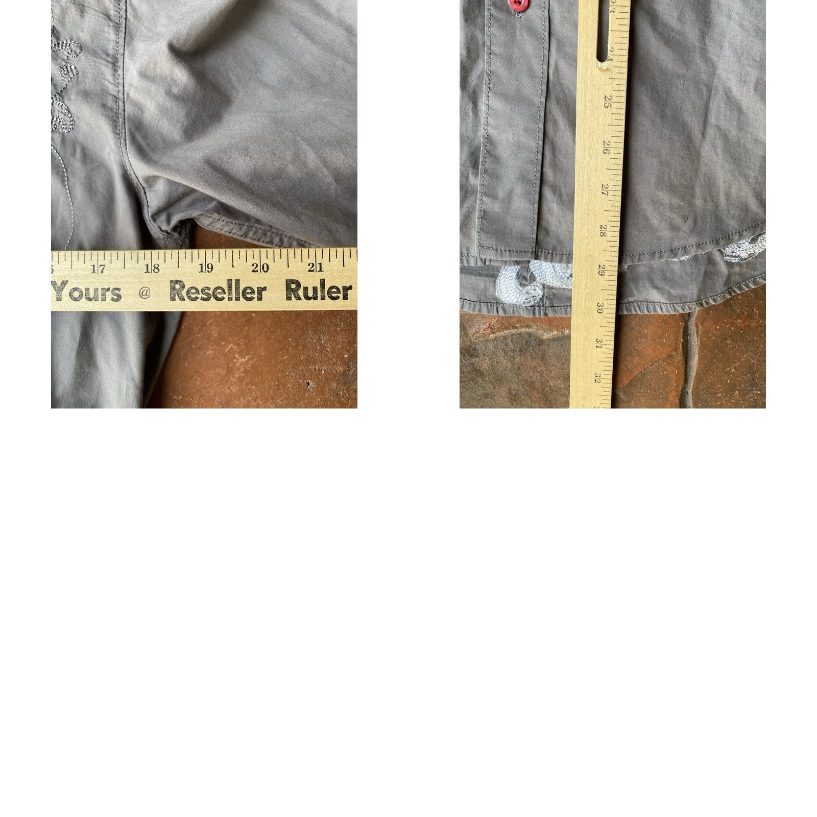 Vintage VINTAGE Monarchy Shirt Snap Long Sleeve Button-Up Collared Gray M Embroidered Grunge Y2K Western Streetwear Mens Size US M / EU 48-50 / 2 - 8 Thumbnail