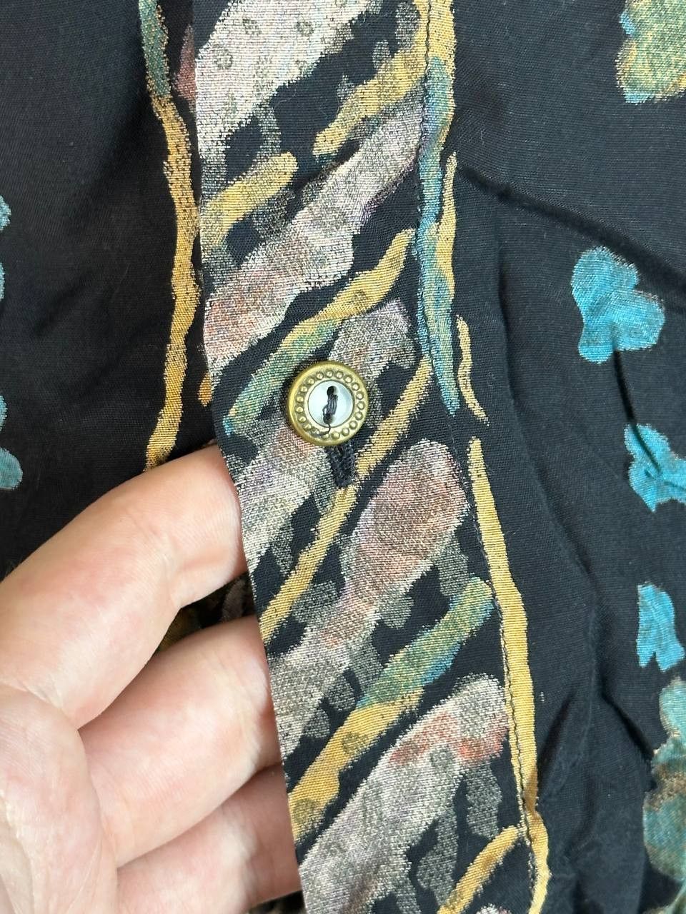 Designer Vintage Luxury Printed Summer Avant Garde Viscose Shirt Size US L / EU 52-54 / 3 - 8 Thumbnail