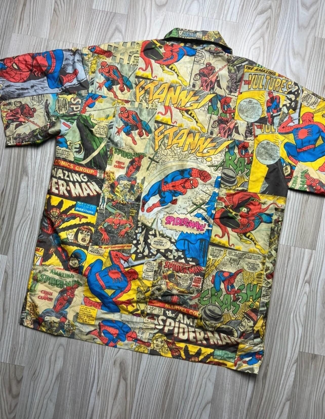Marvel Comics Marvel comics Ralph Marlin Spider Man shirt button up Size US L / EU 52-54 / 3 - 7 Thumbnail