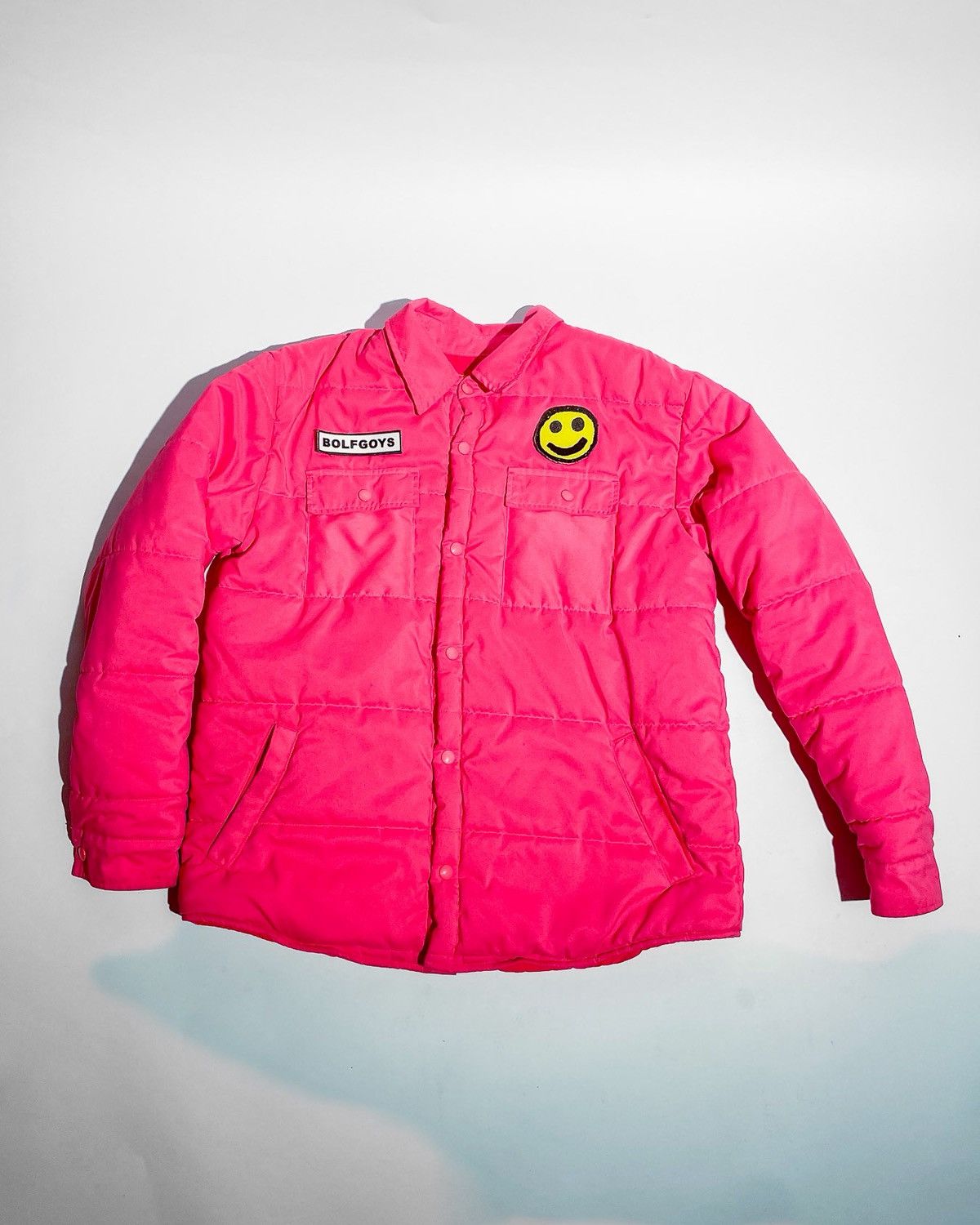 Golf Wang Golf Wang Pink Smile Puffer Jacket Size US S / EU 44-46 / 1 - 3 Thumbnail