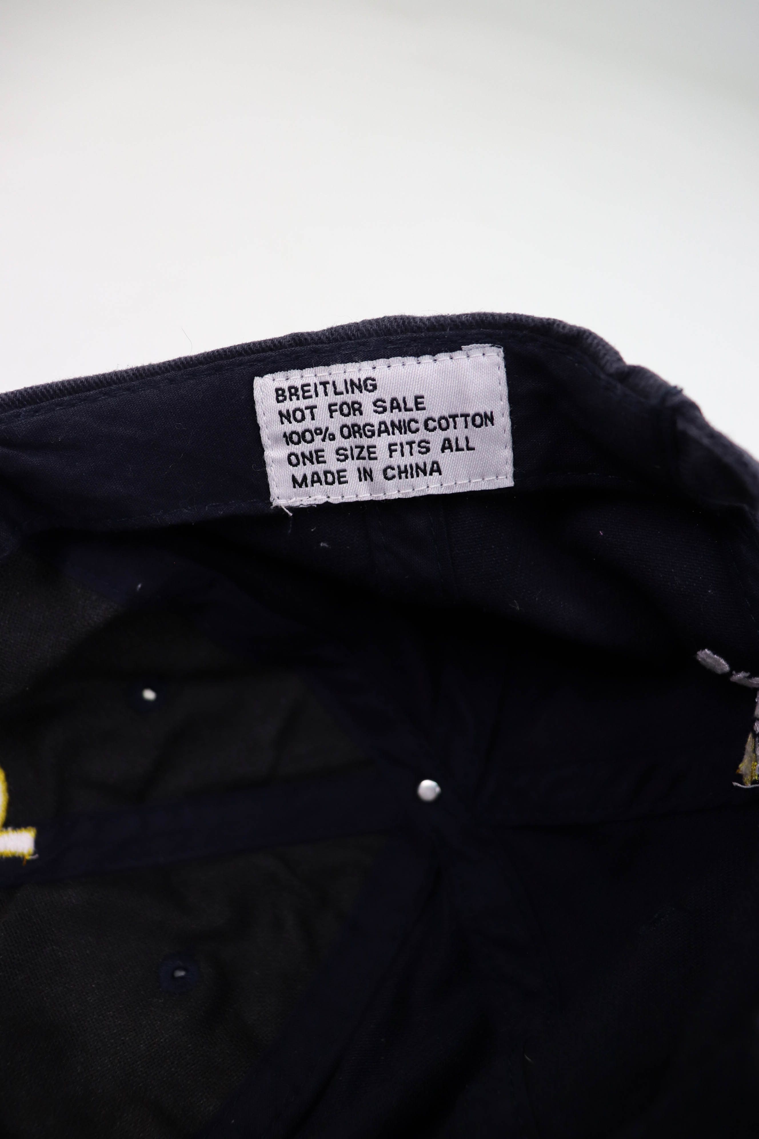 Breitling Breitling 00s Vintage Big Logo Sun Faded Navy Blue Cap Size ONE SIZE - 11 Thumbnail
