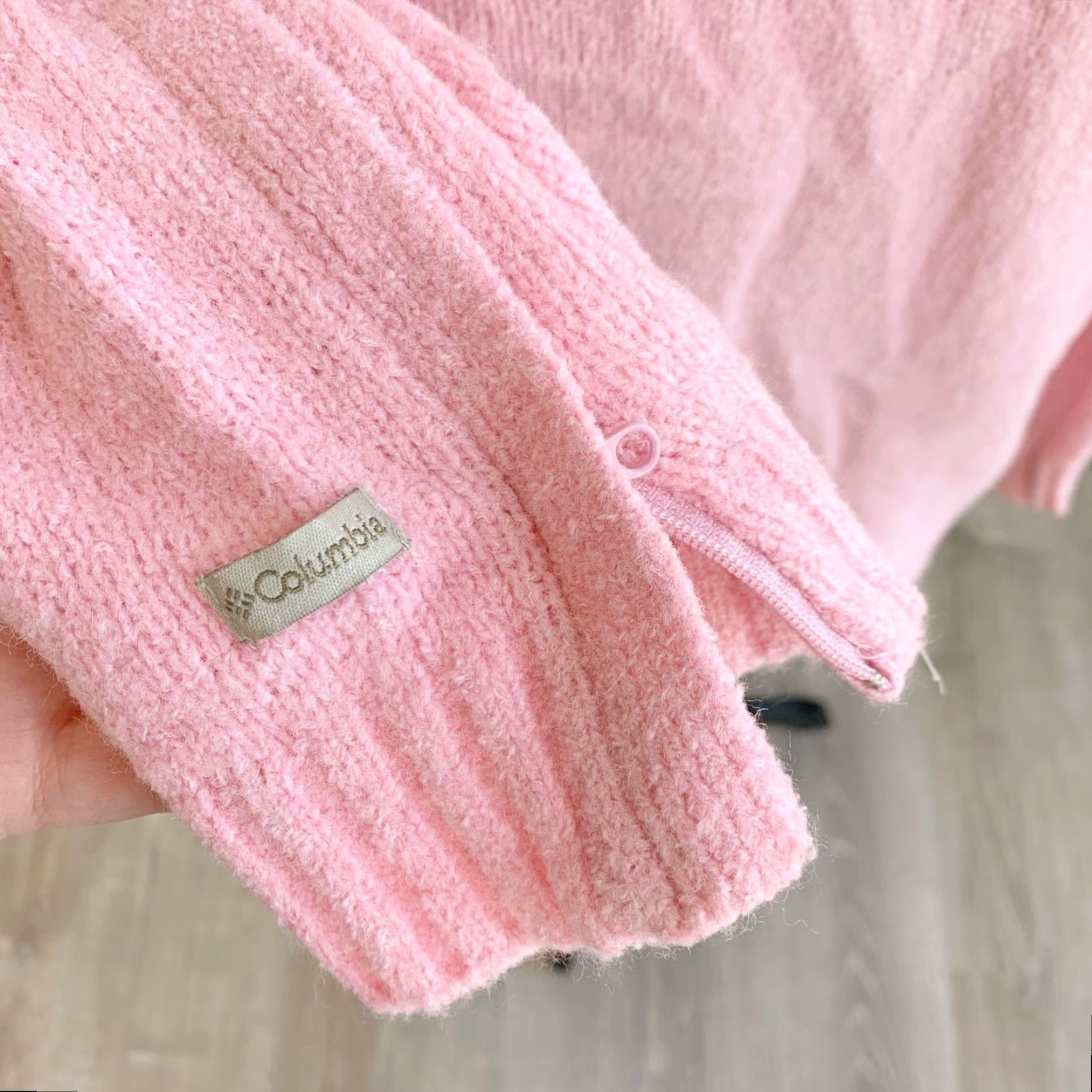Vintage VINTAGE Columbia Quarter Zip Fair Isle Pink Wool Blend Sweater Womens Medium Size M / US 6-8 / IT 42-44 - 6 Thumbnail