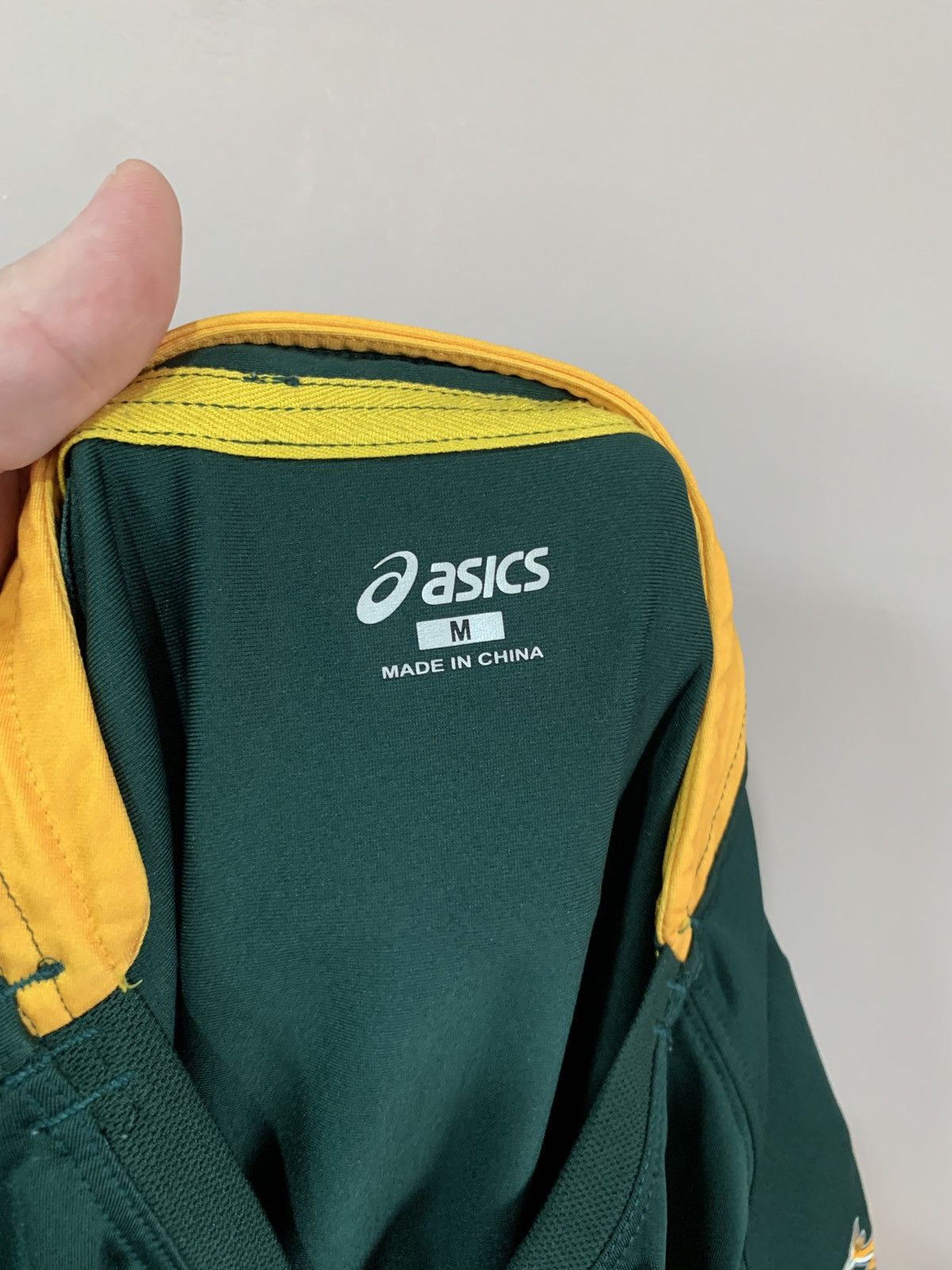 Asics South Africa 2015 Home Rugby Union Shirt ASICS Jersey Sz M Size US M / EU 48-50 / 2 - 6 Thumbnail