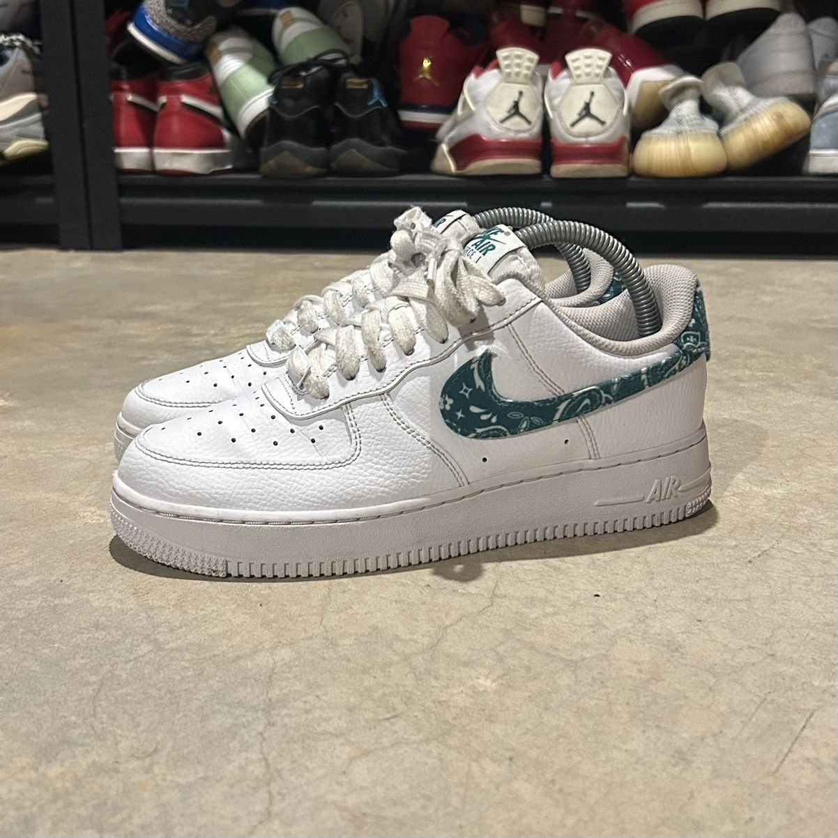 Nike Air Force Low '07 Essential White Green Paisley US