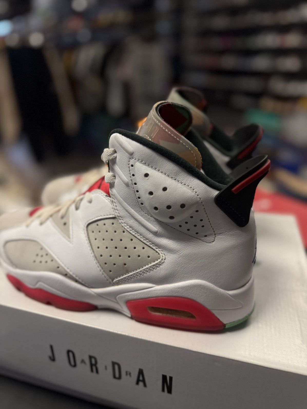 Jordan Brand × Nike Jordan 6 Hare Size 9 Pre Owned W Box Beaters Size US 9 / EU 42 - 3 Thumbnail