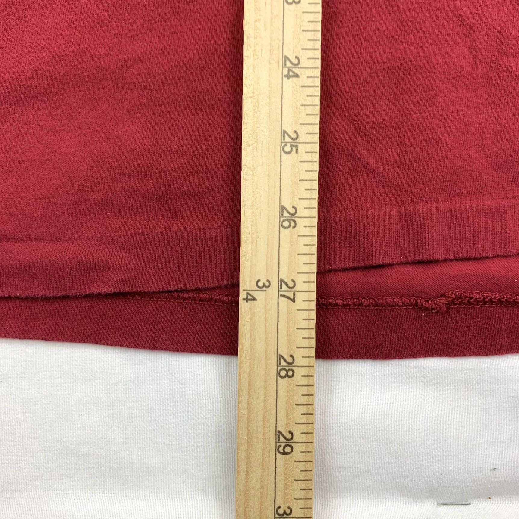 Hanes VINTAGE Tbones T Shirt Adult XL Maroon Greenwood SC Outback American Made in USA Size US XL / EU 56 / 4 - 3 Thumbnail